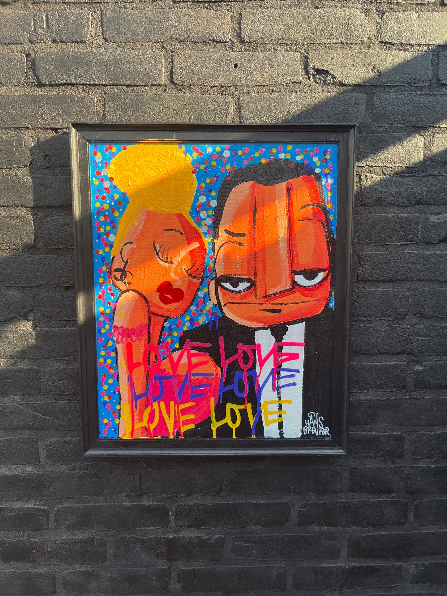 Bonny & Clyde love love love 58 x 48 cm