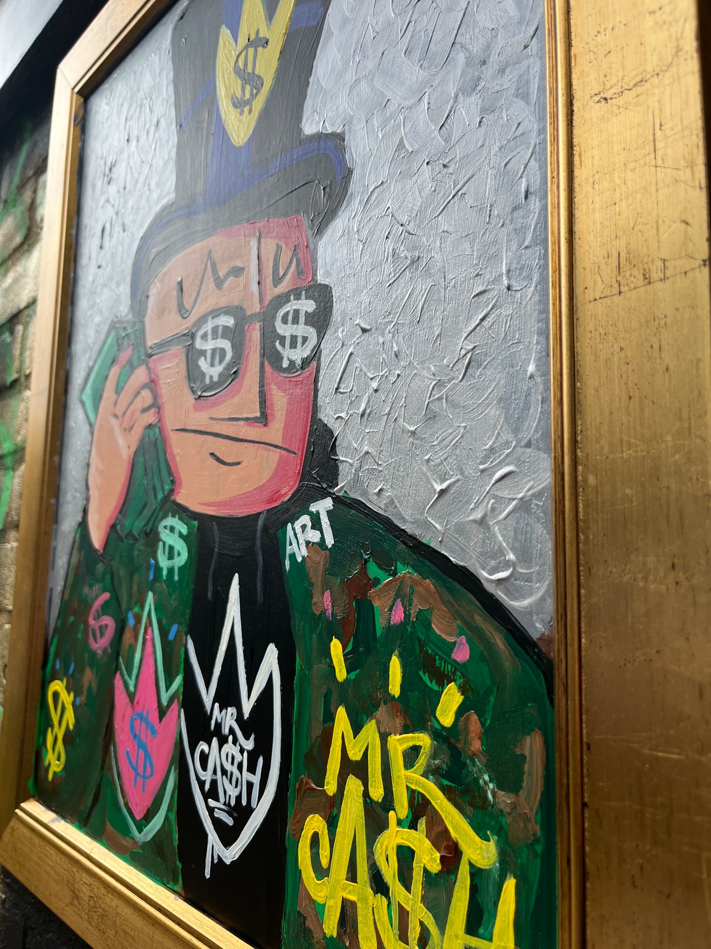 Selfportrait Mr. Ca$h. 50 x 60 cm.