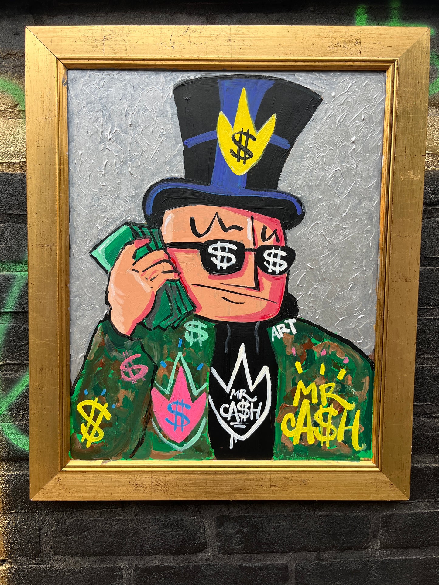 Selfportrait Mr. Ca$h. 50 x 60 cm.