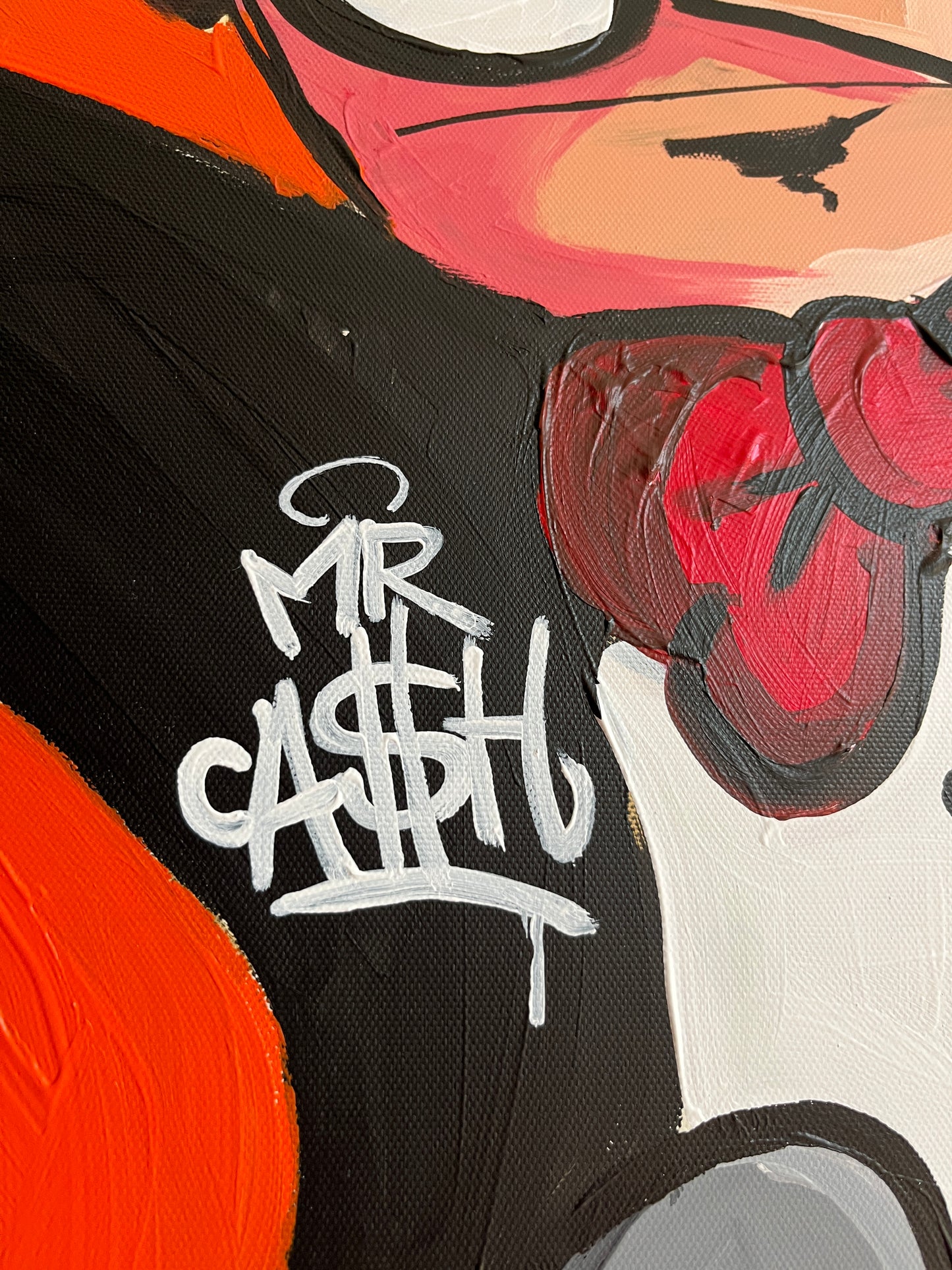 Mr Cash bag dance 100 x 70 cm