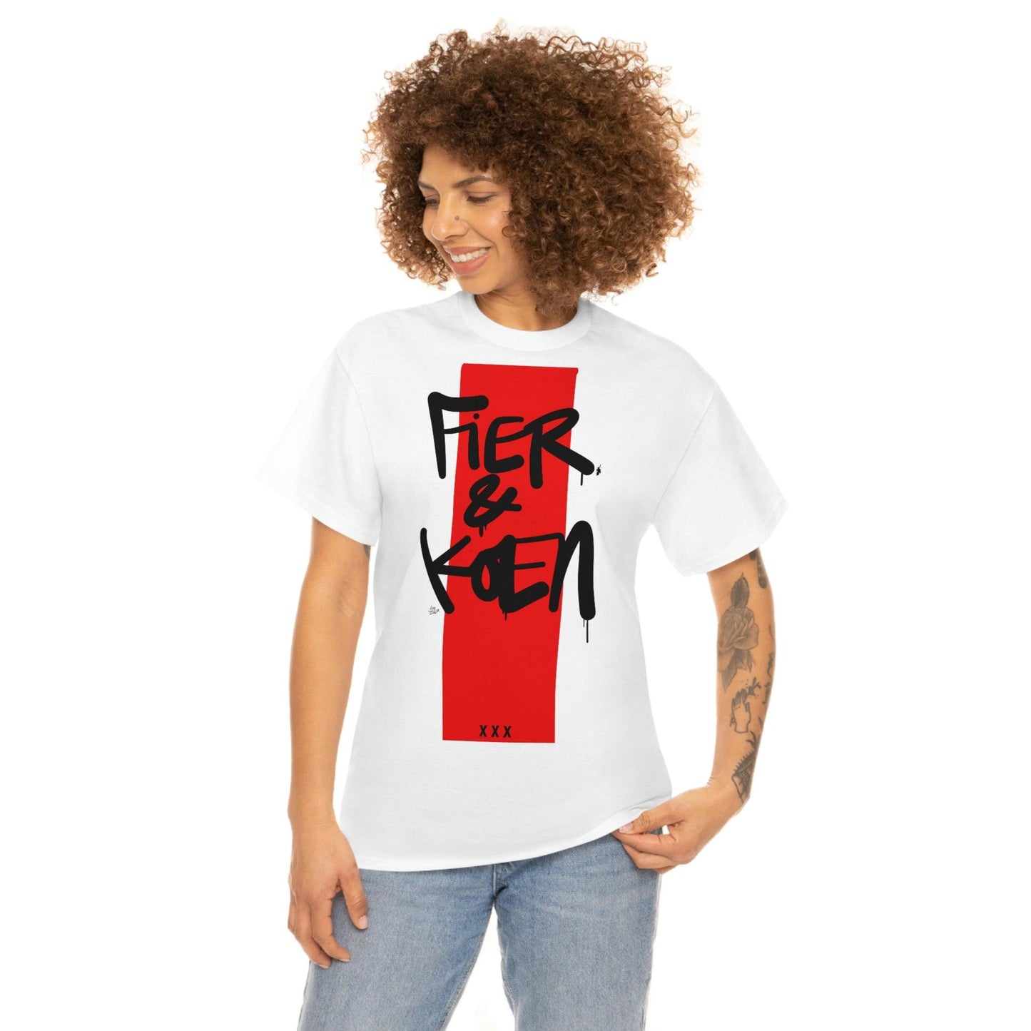 Fier en Koen. Ajax Amsterdam fan t-shirt. - Hans Breuker