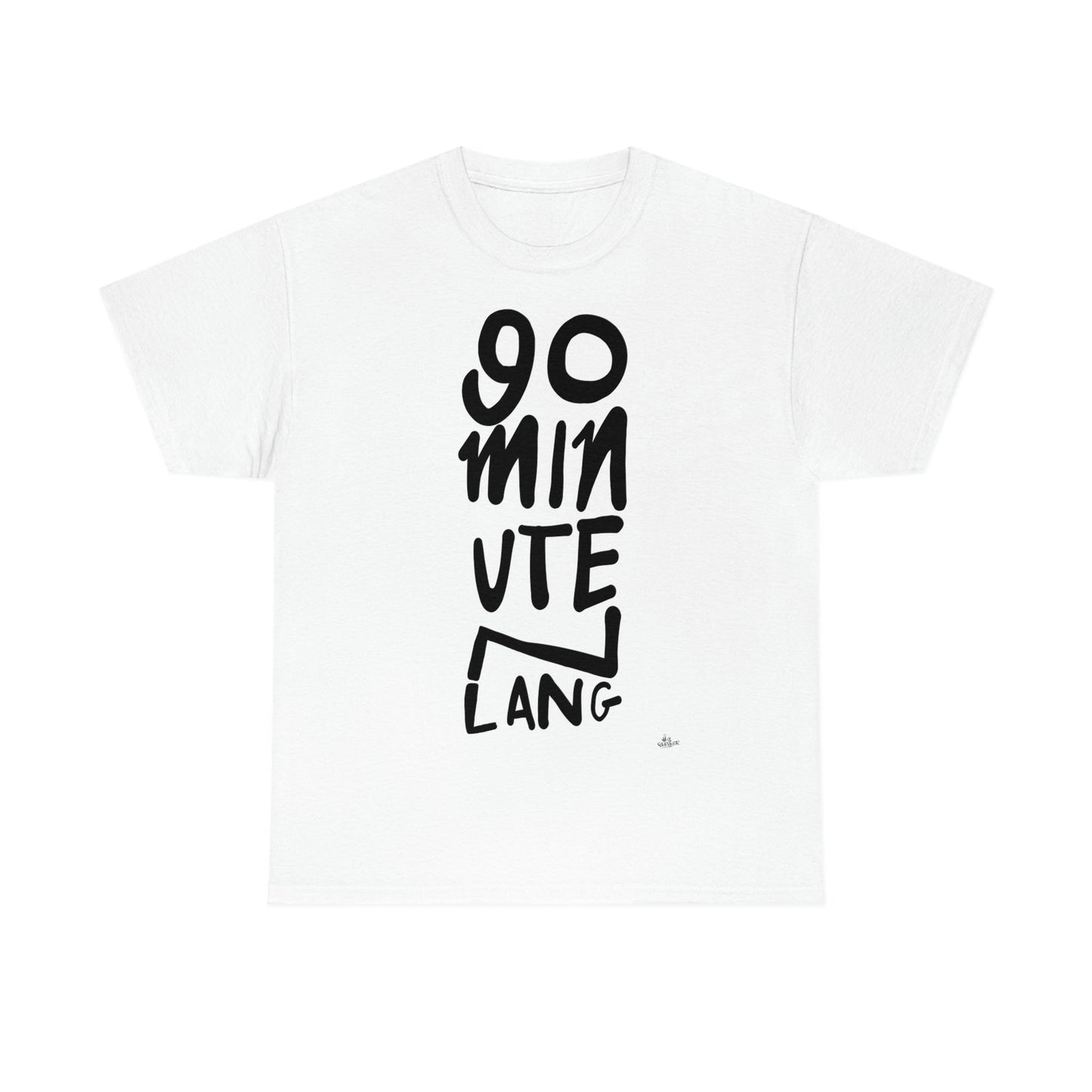 90 minuten lang zwarte handgeschreven letters. Ajax Amsterdam fan t-shirt. - Hans Breuker