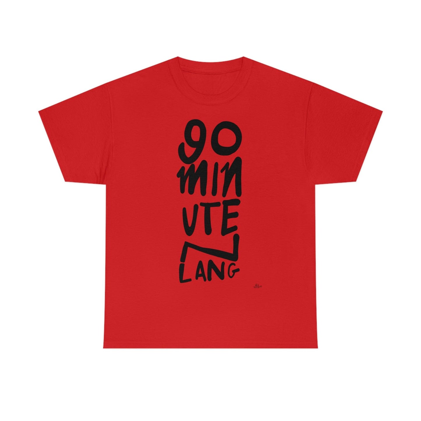 90 minuten lang zwarte handgeschreven letters. Ajax Amsterdam fan t-shirt. - Hans Breuker