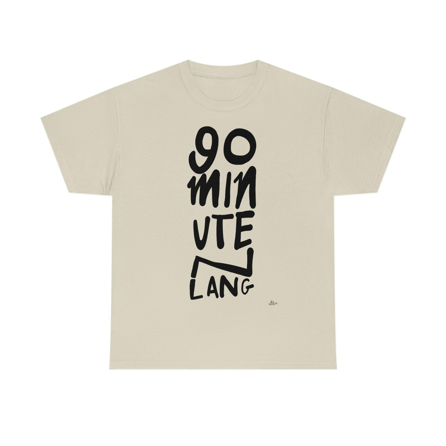 90 minuten lang zwarte handgeschreven letters. Ajax Amsterdam fan t-shirt. - Hans Breuker