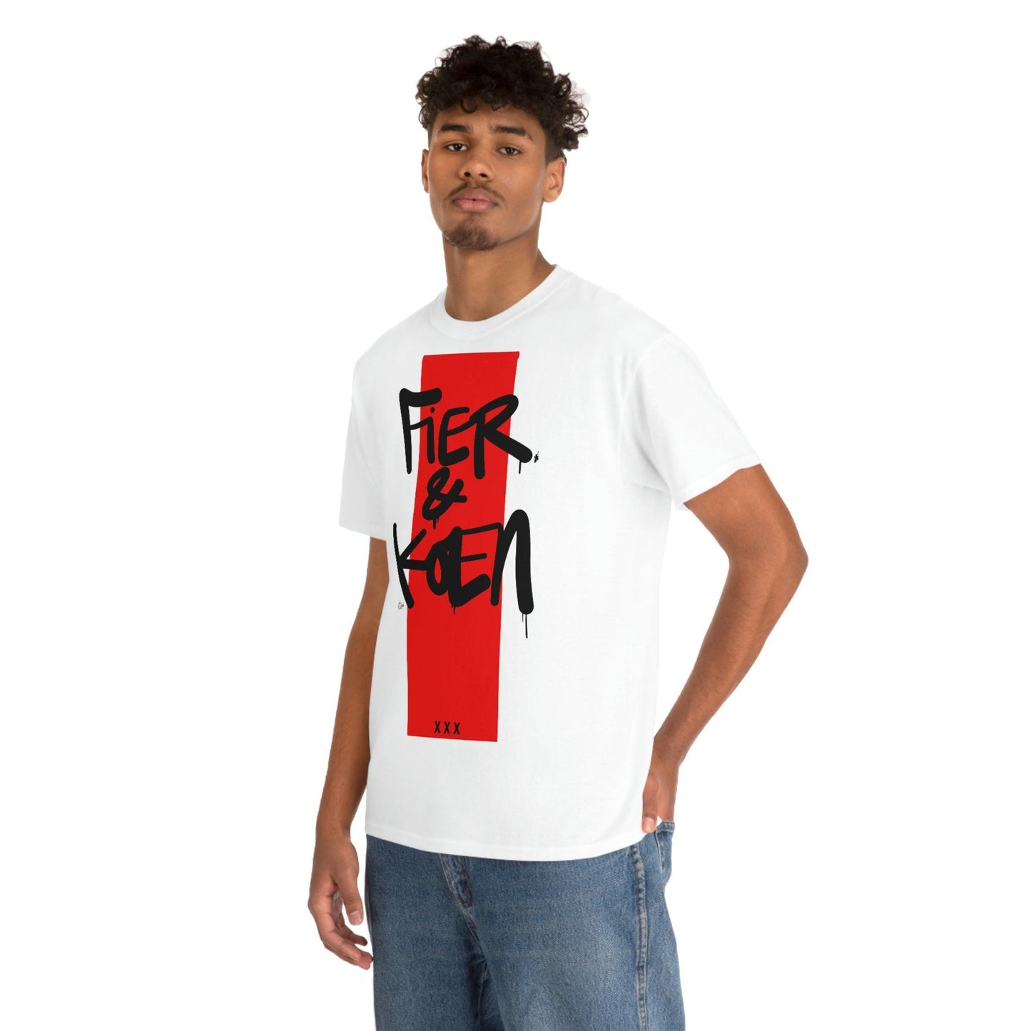 Fier en Koen. Ajax Amsterdam fan t-shirt. - Hans Breuker