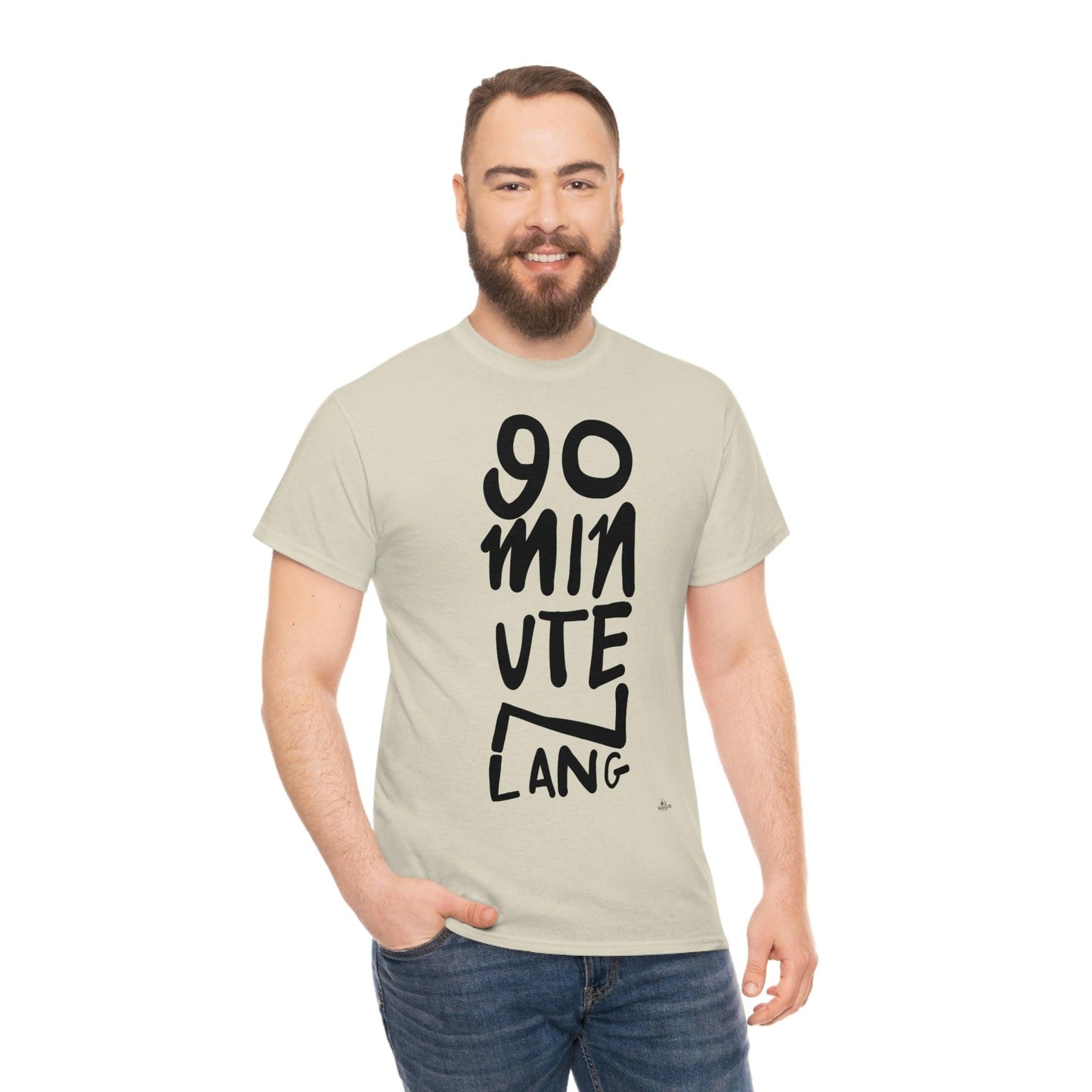 90 minuten lang zwarte handgeschreven letters. Ajax Amsterdam fan t-shirt. - Hans Breuker