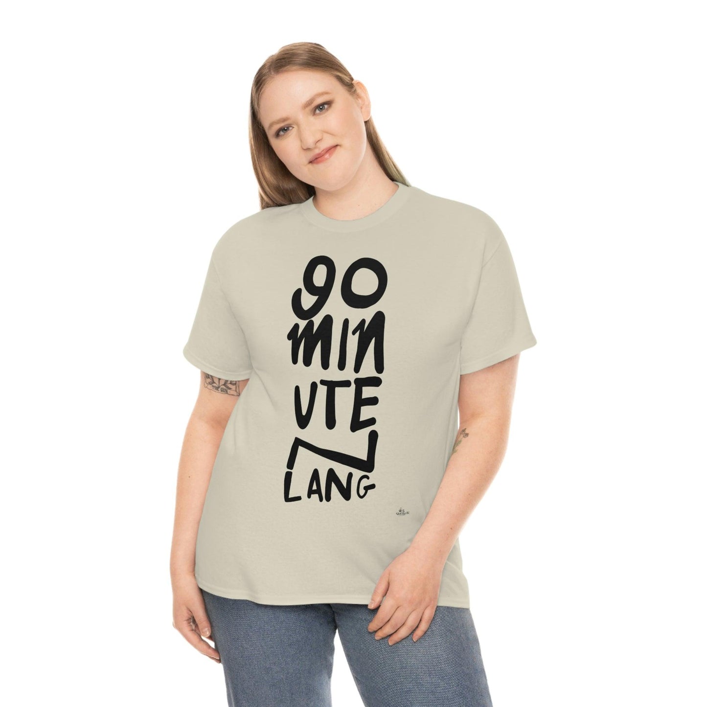 90 minuten lang zwarte handgeschreven letters. Ajax Amsterdam fan t-shirt. - Hans Breuker