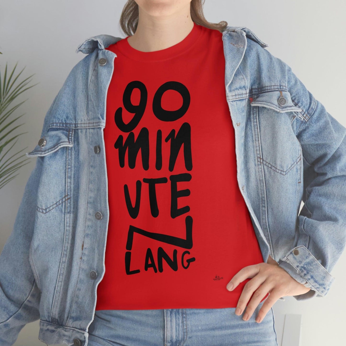 90 minuten lang zwarte handgeschreven letters. Ajax Amsterdam fan t-shirt. - Hans Breuker