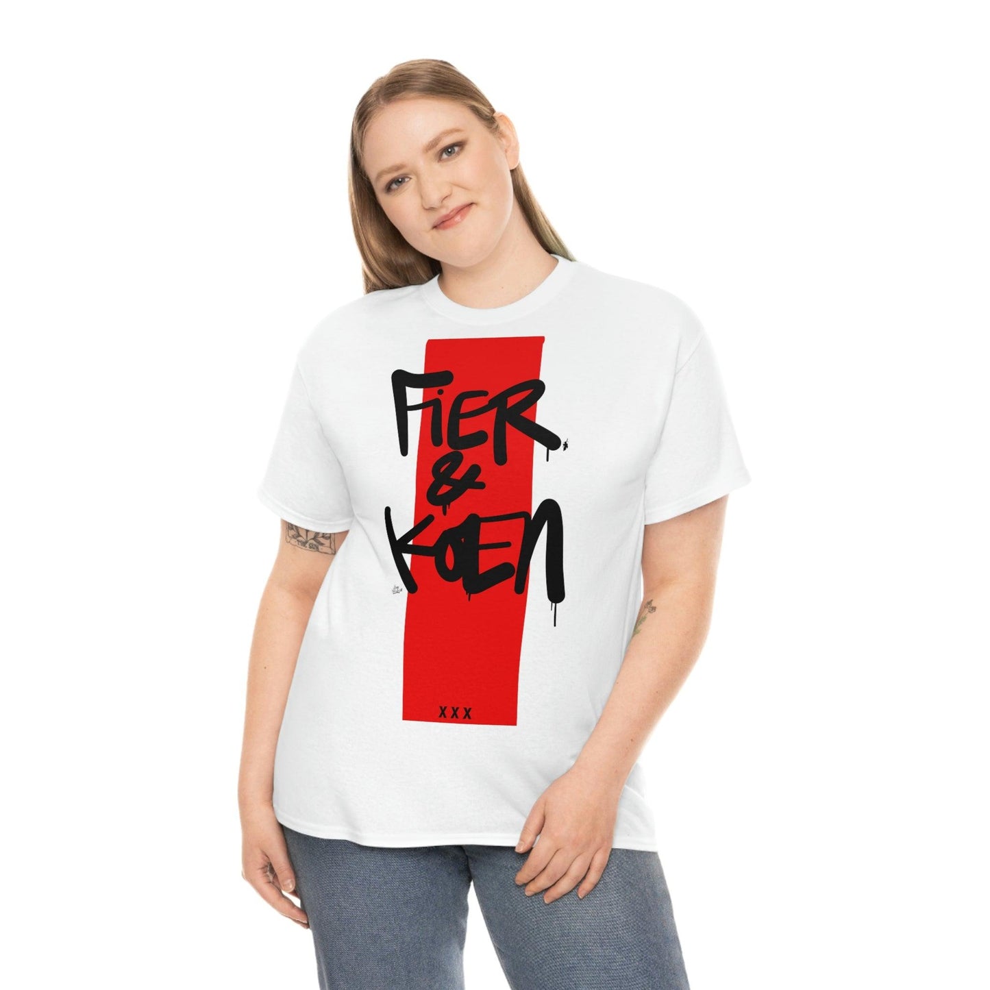 Fier en Koen. Ajax Amsterdam fan t-shirt. - Hans Breuker