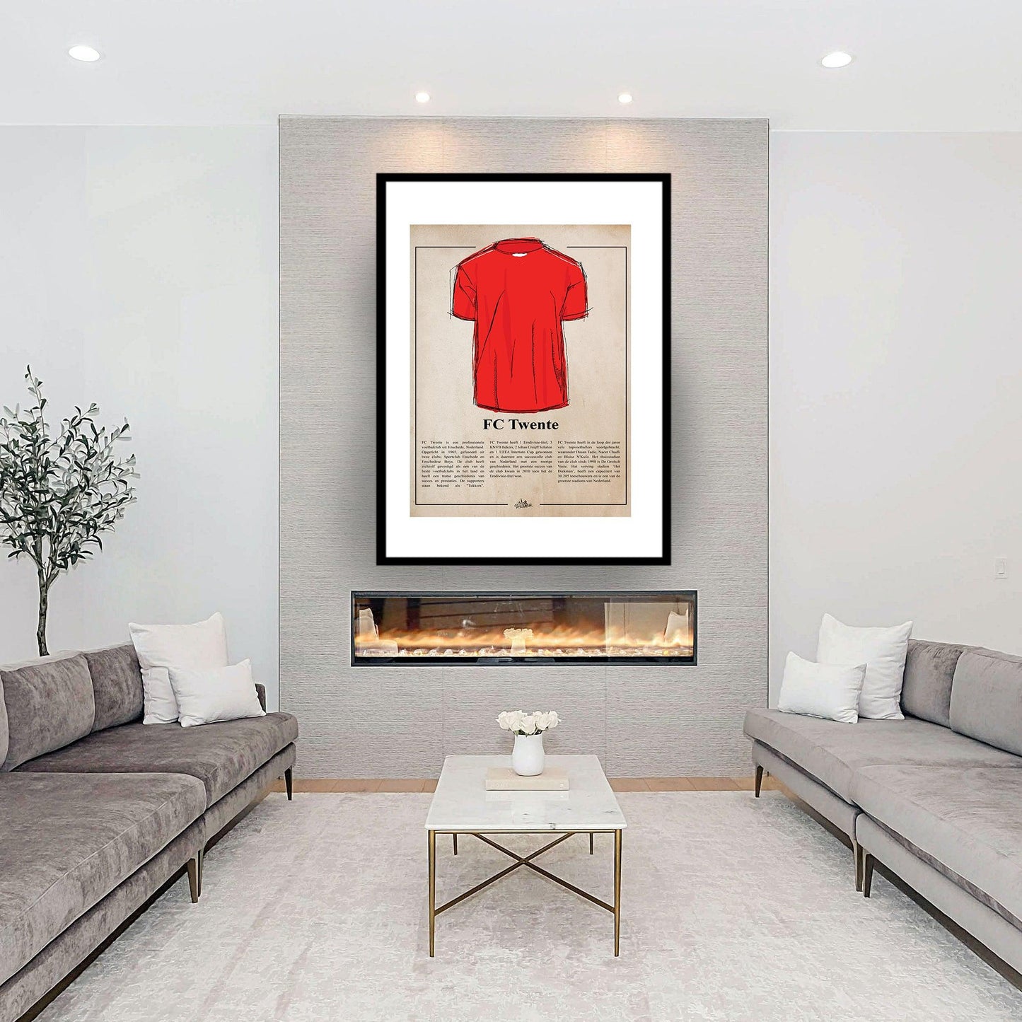FC TWente shirt poster - Hans Breuker