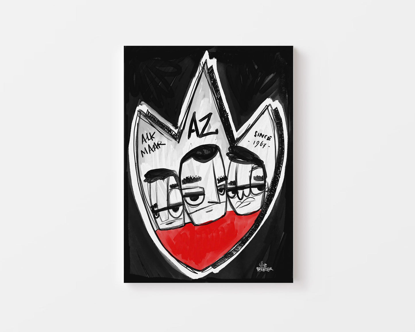 AZ Alkmaar poster cadeau - Hans Breuker