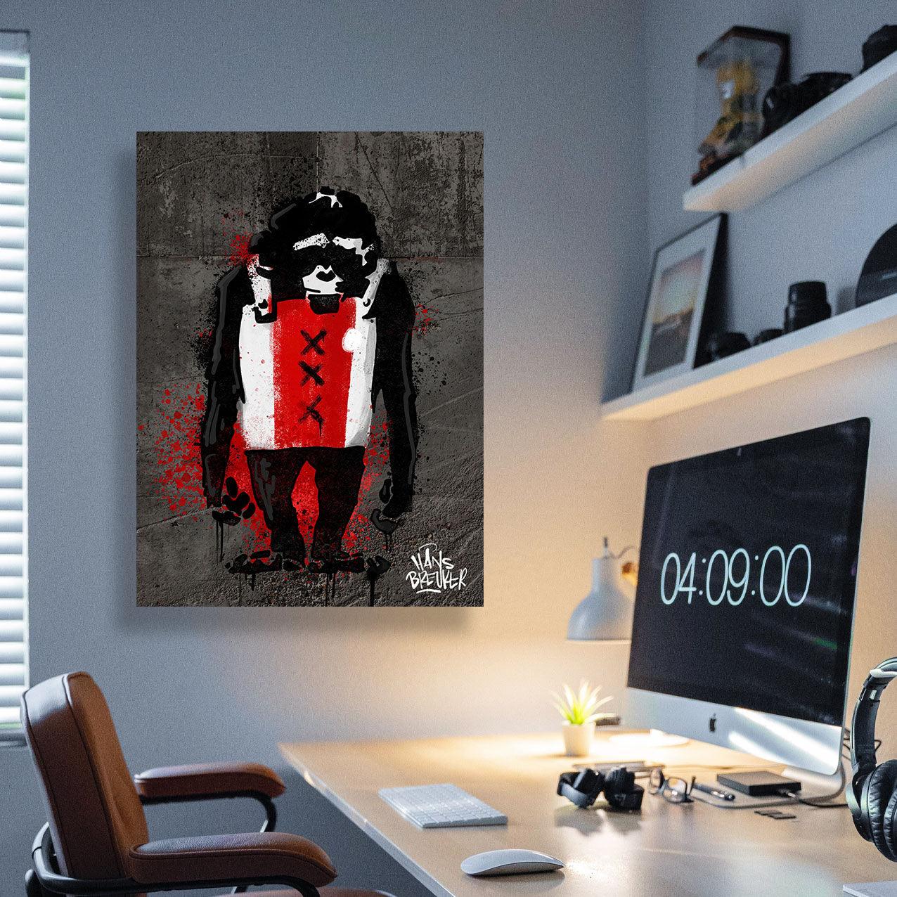 Amsterdam banksy aap stijl - Hans Breuker