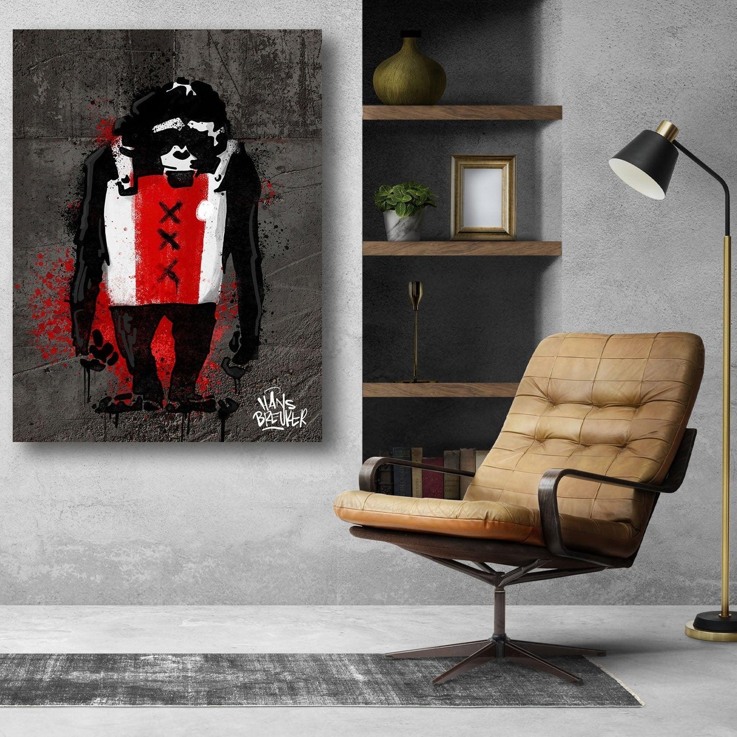 Amsterdam banksy aap stijl - Hans Breuker