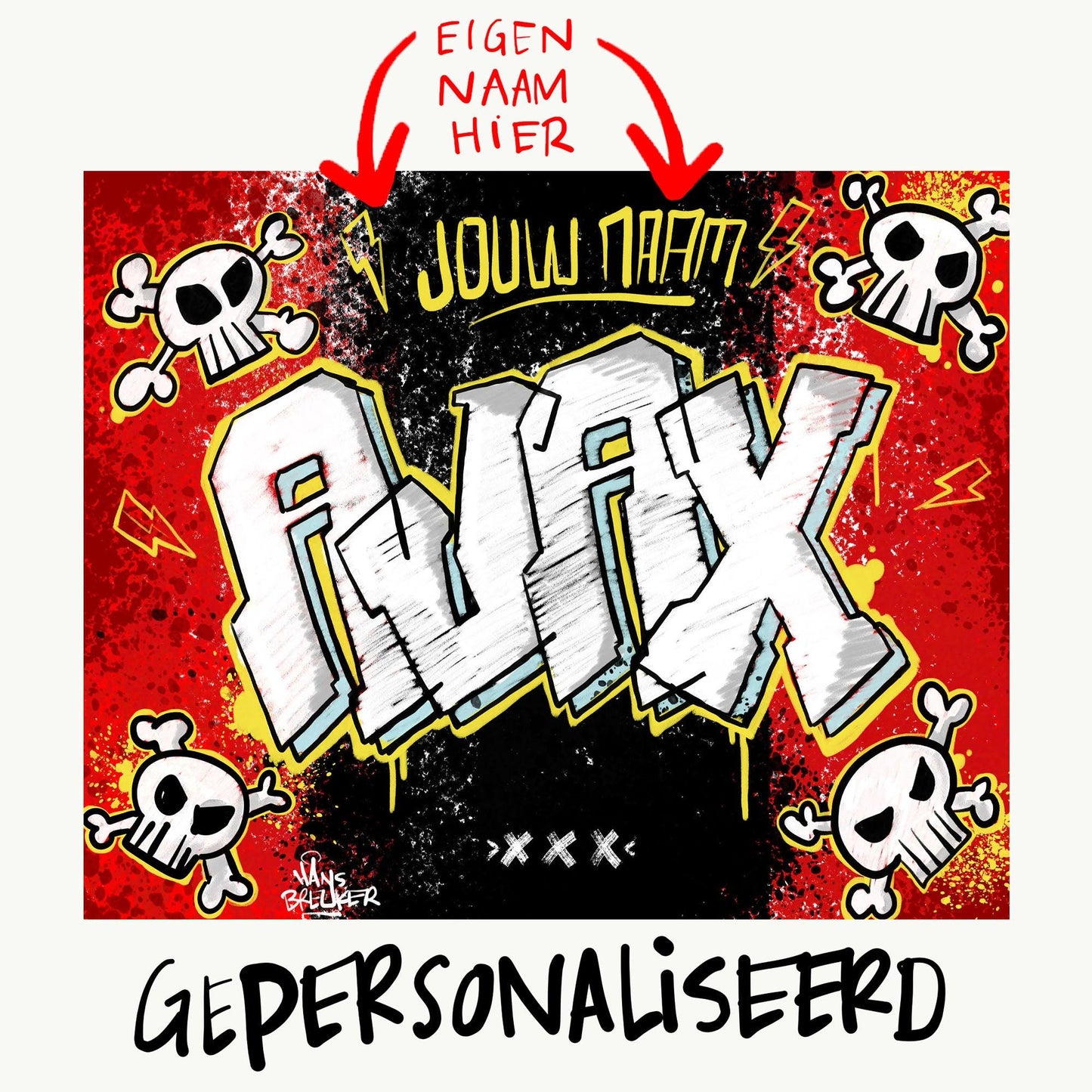 Amsterdam Ajax Graffiti - Hans Breuker