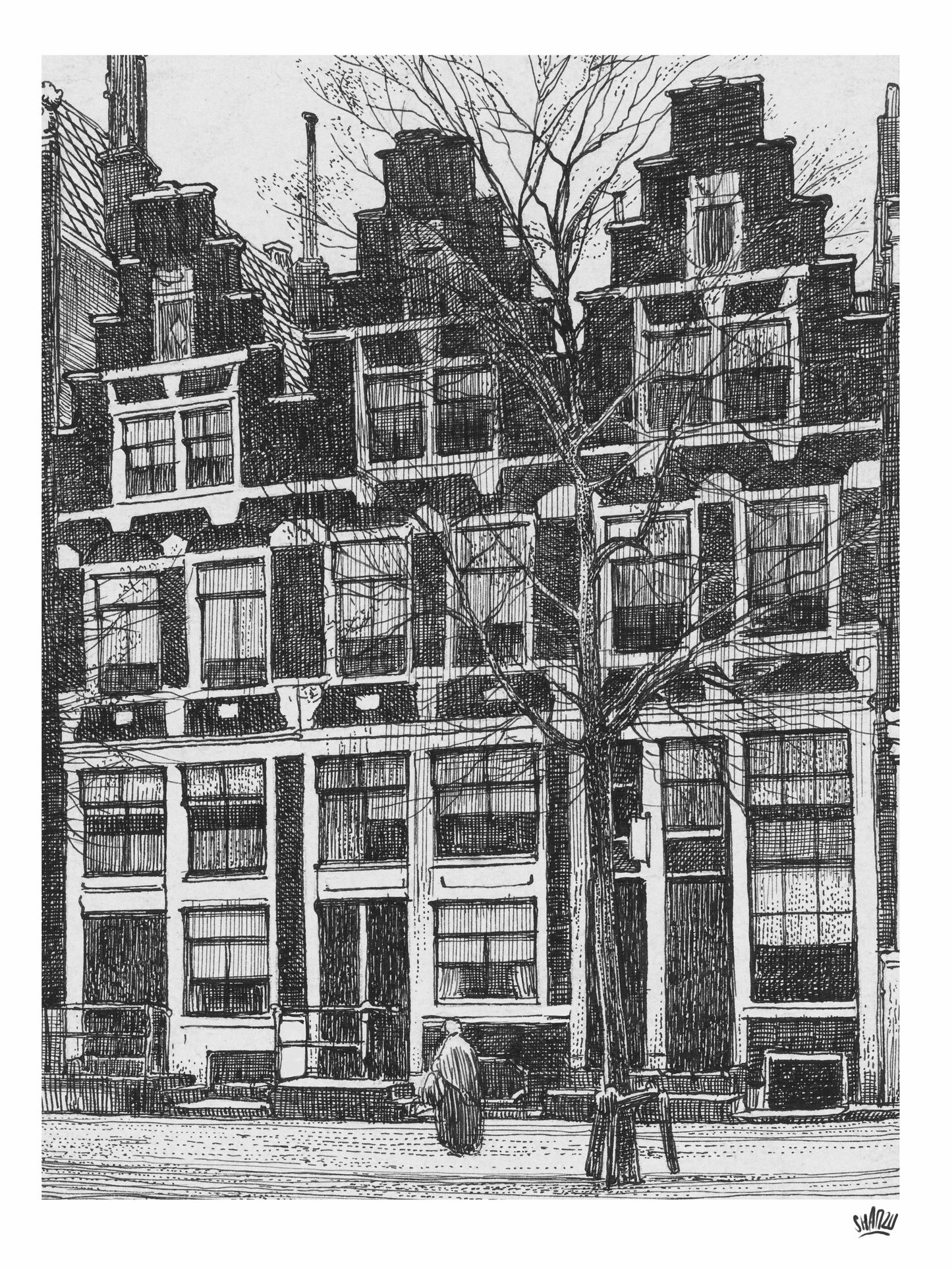 Amsterdam in lines - Hans Breuker