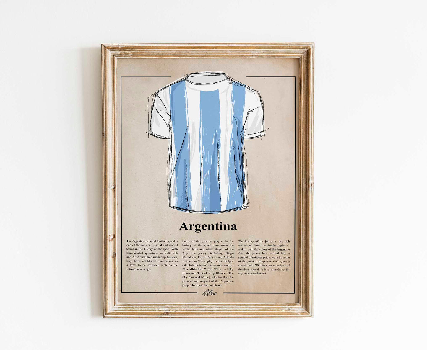 Argentinian soccer jersey - Hans Breuker