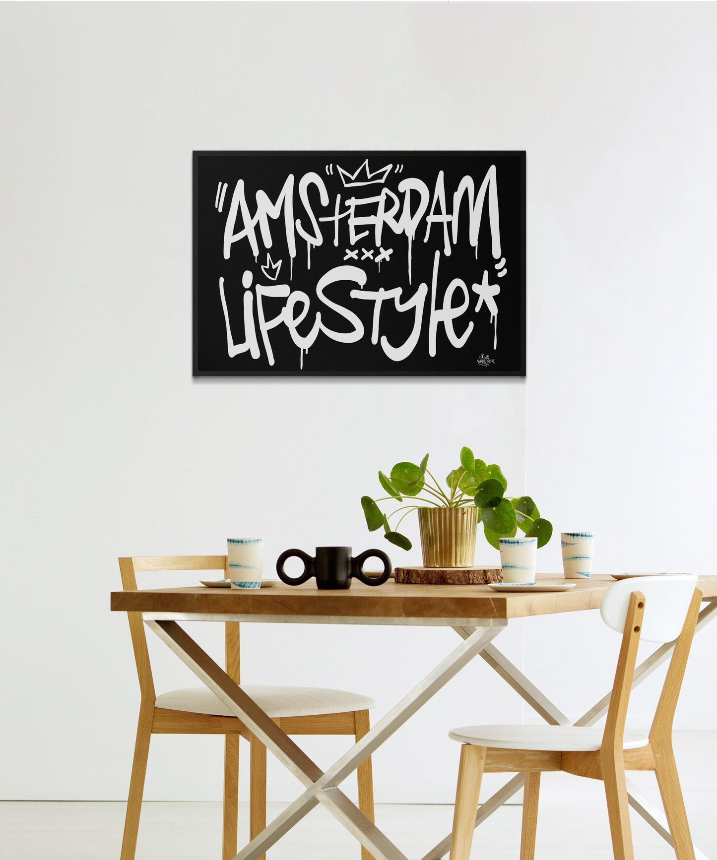 Amsterdam lifestyle streetart letters - Hans Breuker
