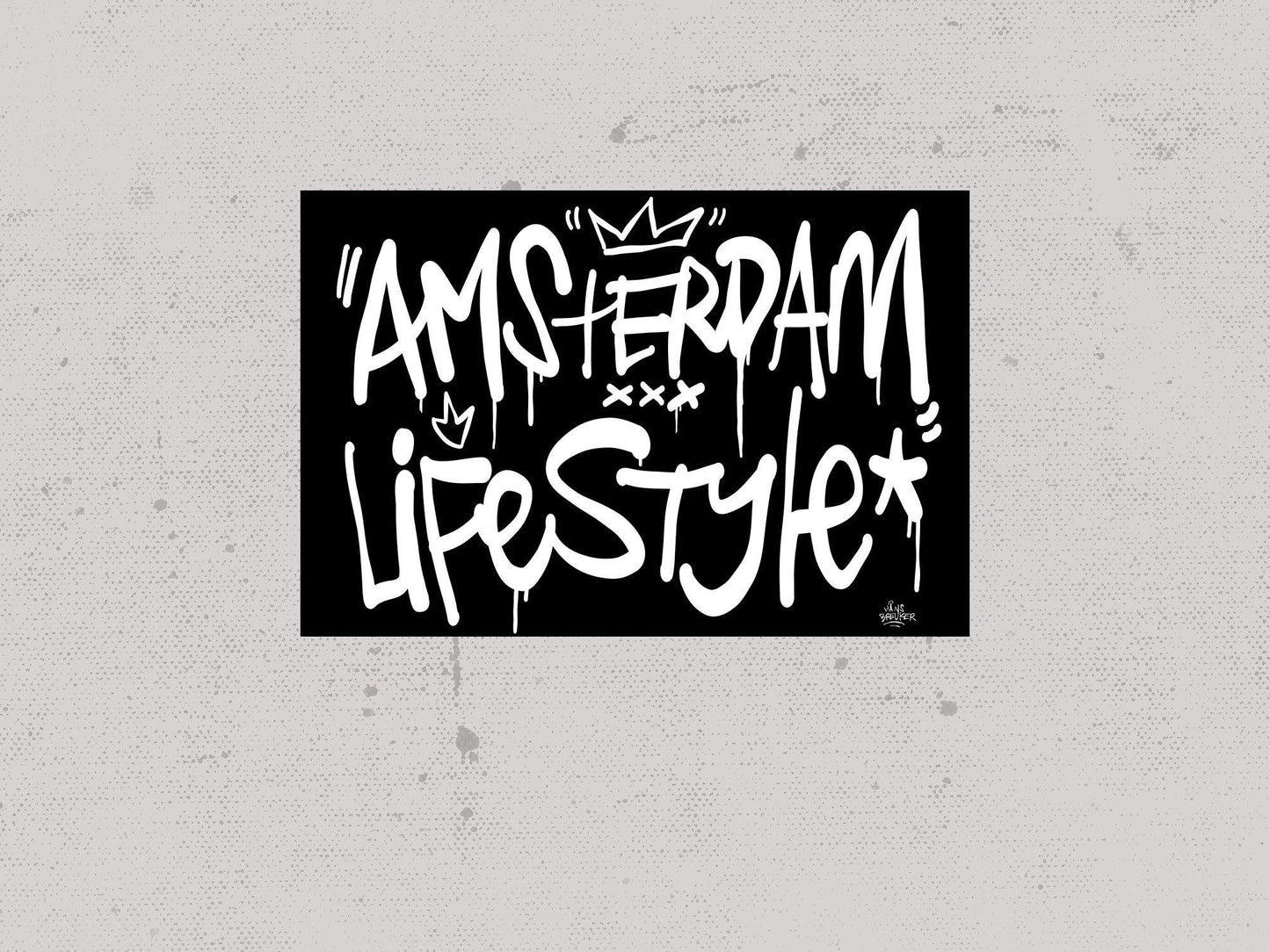 Amsterdam lifestyle streetart letters - Hans Breuker