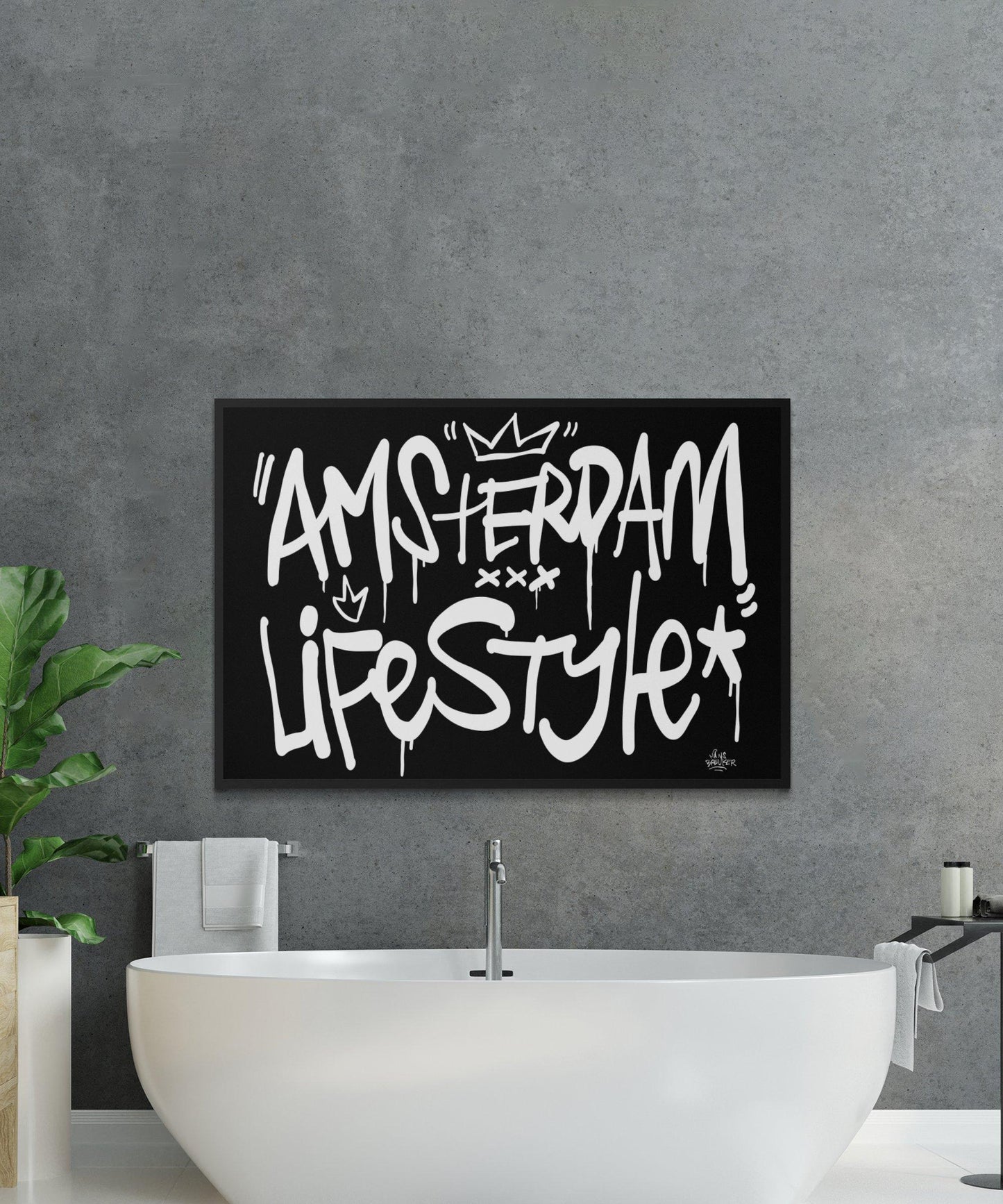 Amsterdam lifestyle streetart letters - Hans Breuker