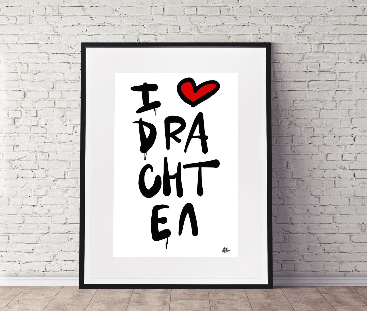 Poster Drachten - Hans Breuker
