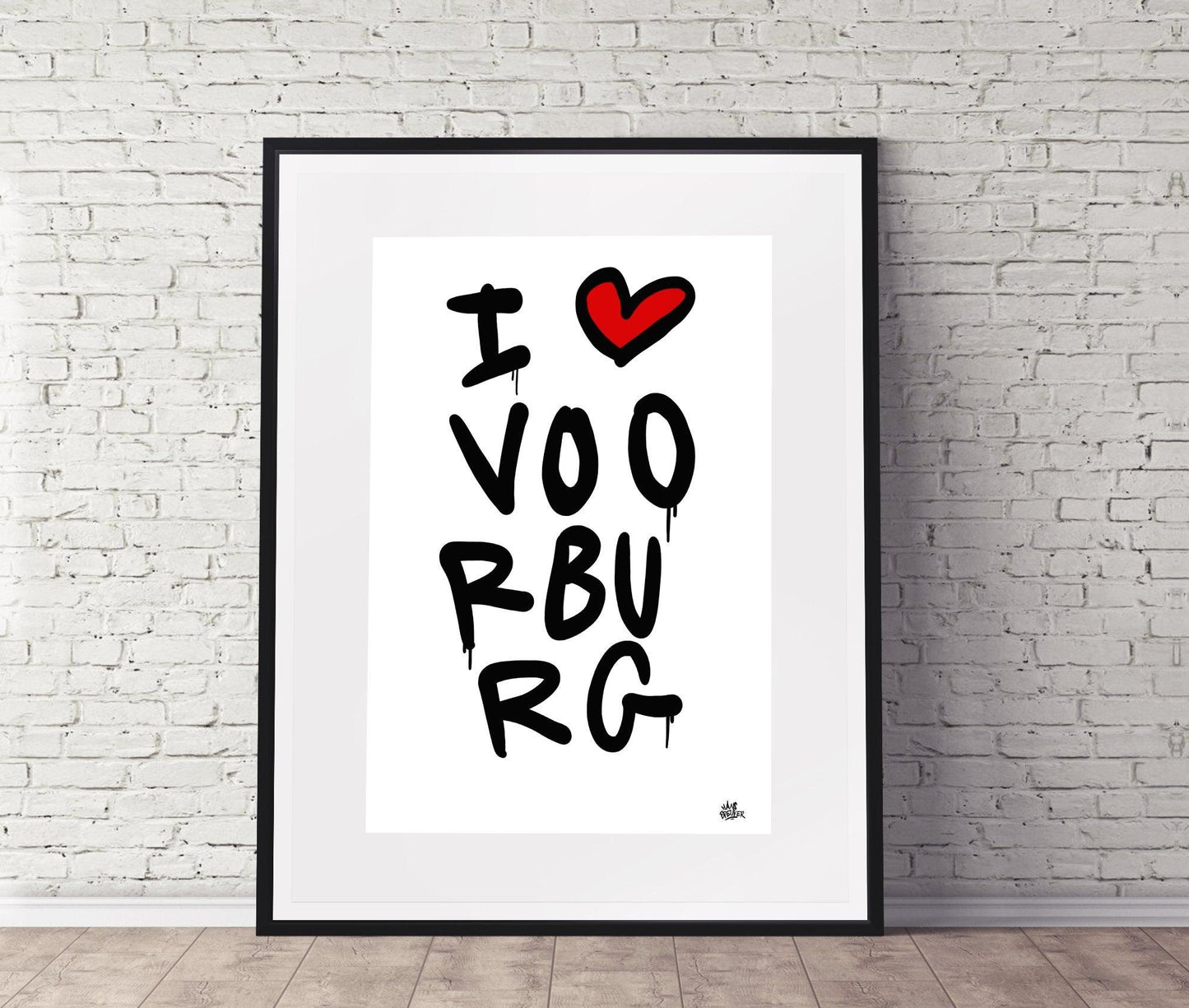 Poster Voorburg - Hans Breuker