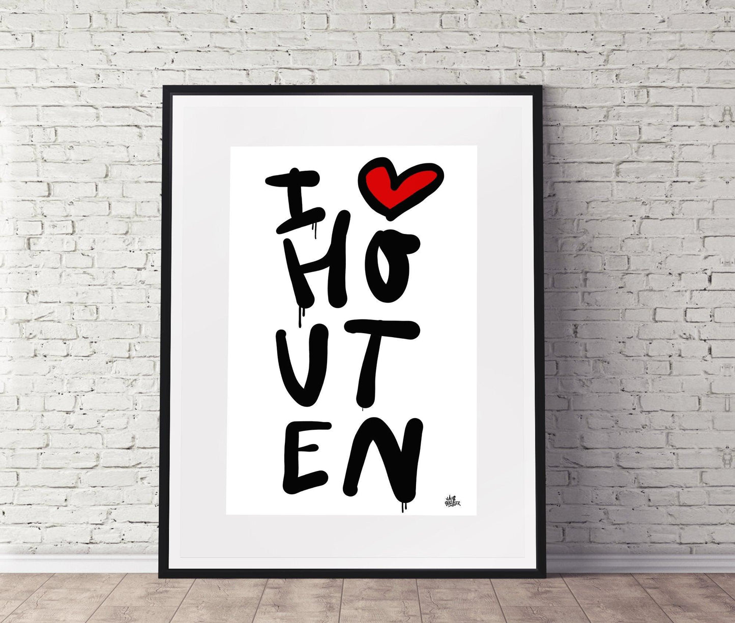 Poster Houten - Hans Breuker
