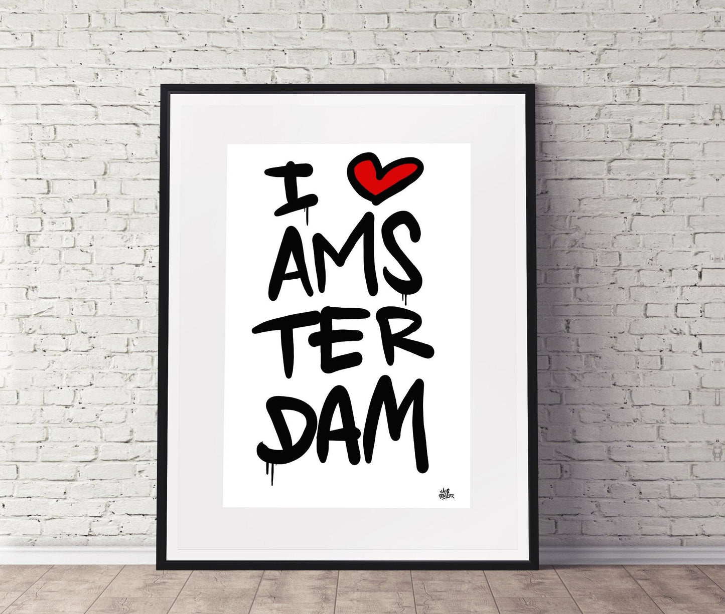 Poster Amsterdam - Hans Breuker