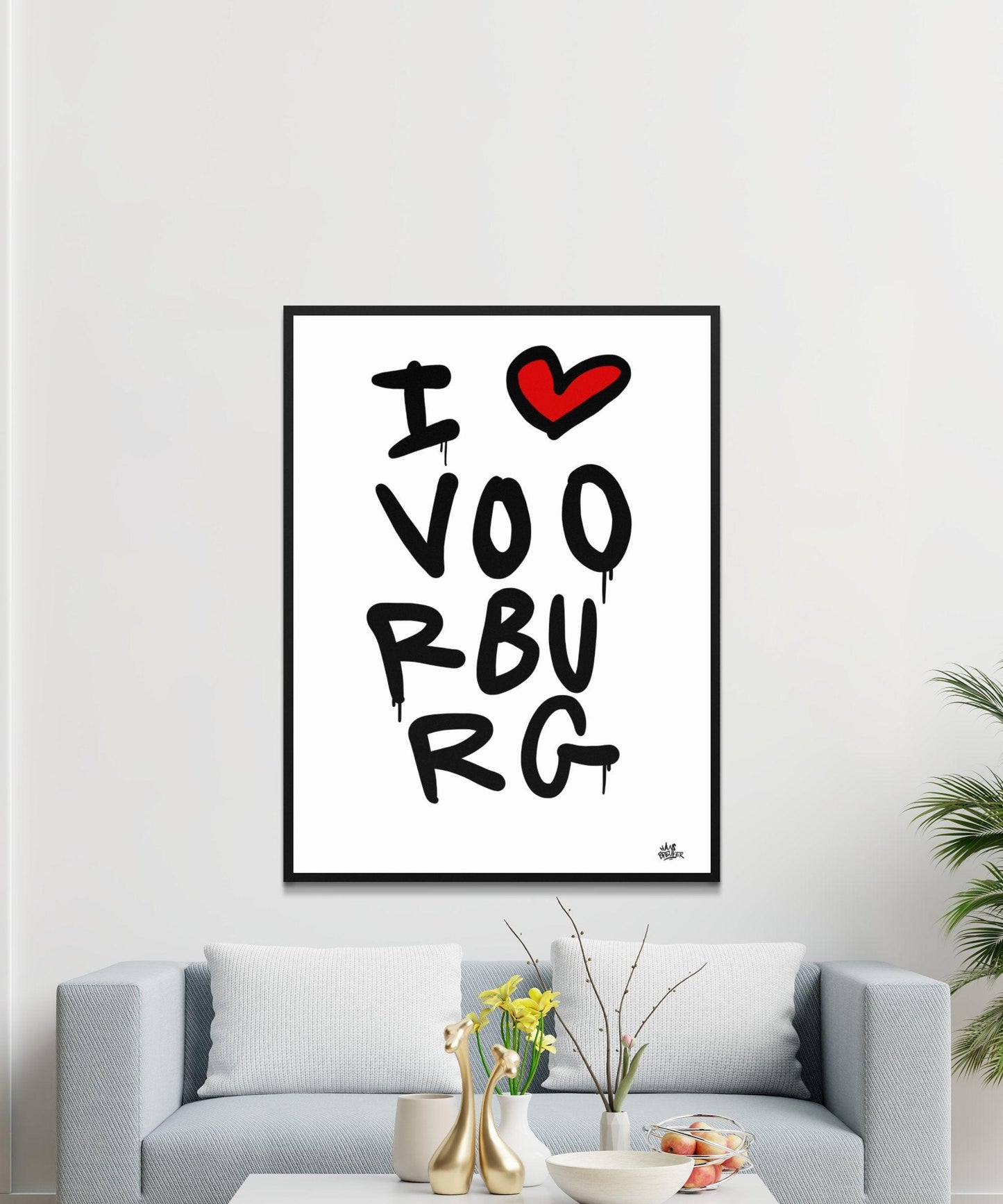 Poster Voorburg - Hans Breuker