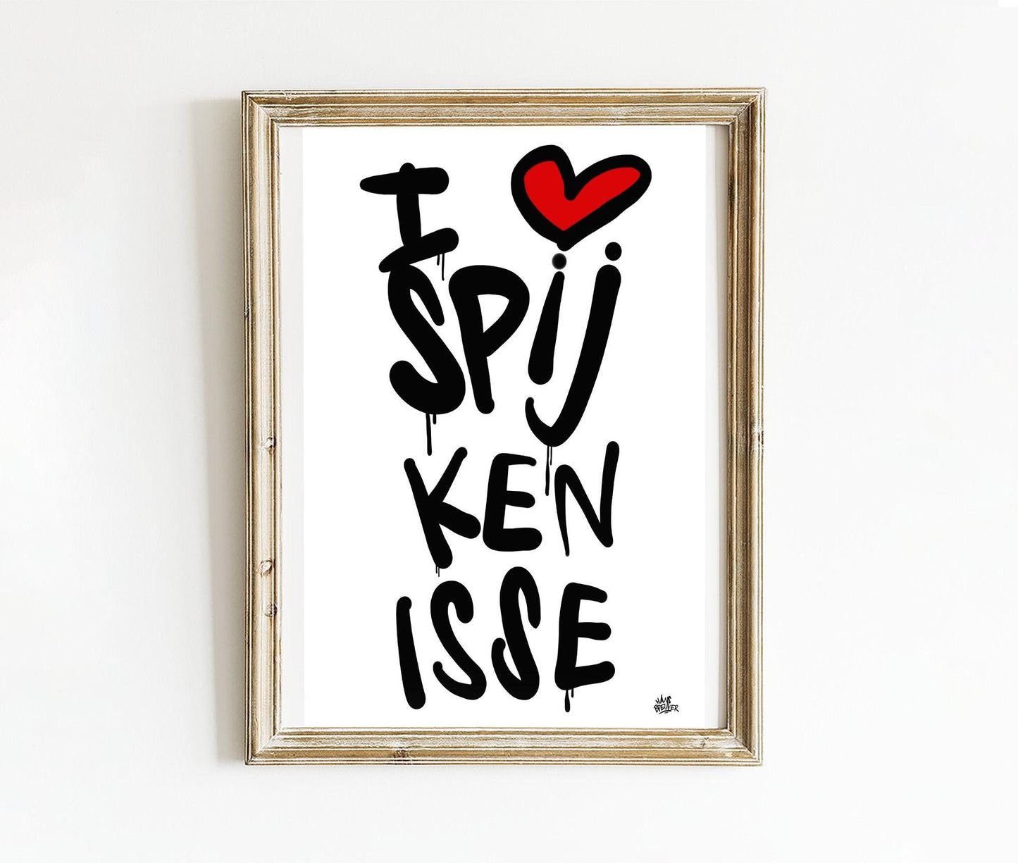 Poster Spijkenisse - Hans Breuker