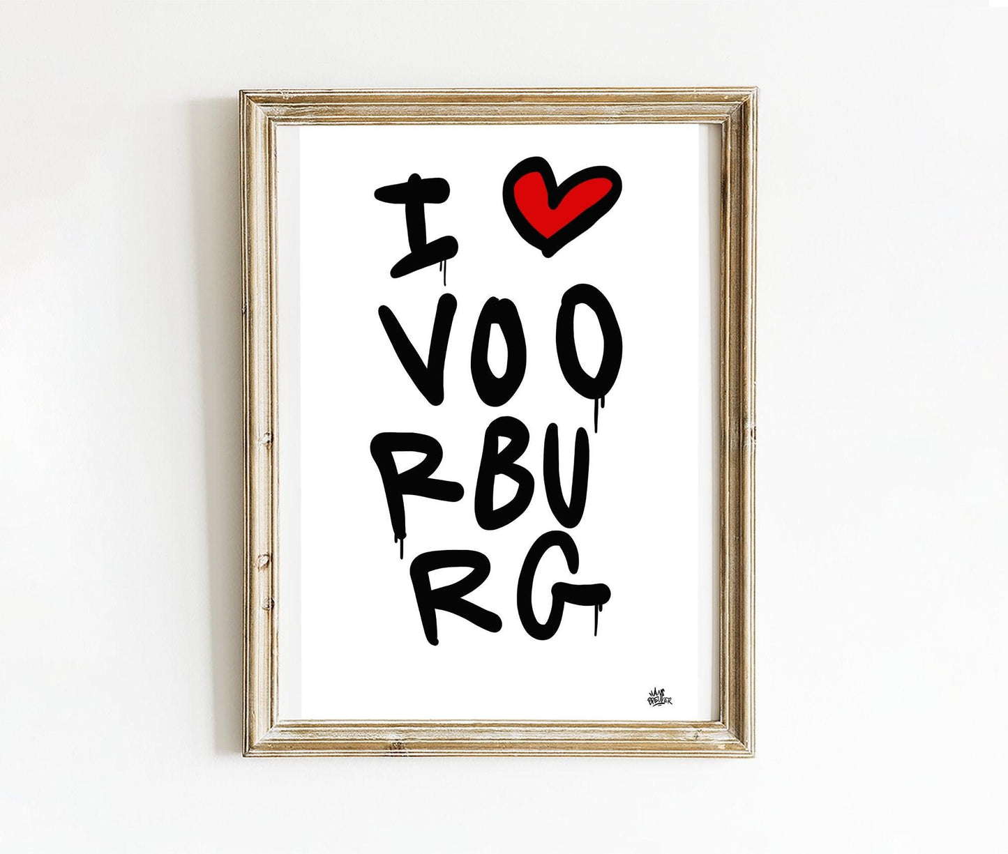 Poster Voorburg - Hans Breuker