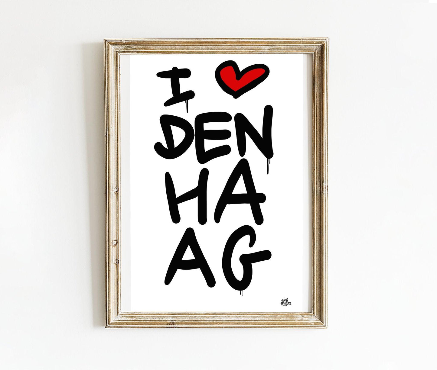 Poster Den Haag - Hans Breuker