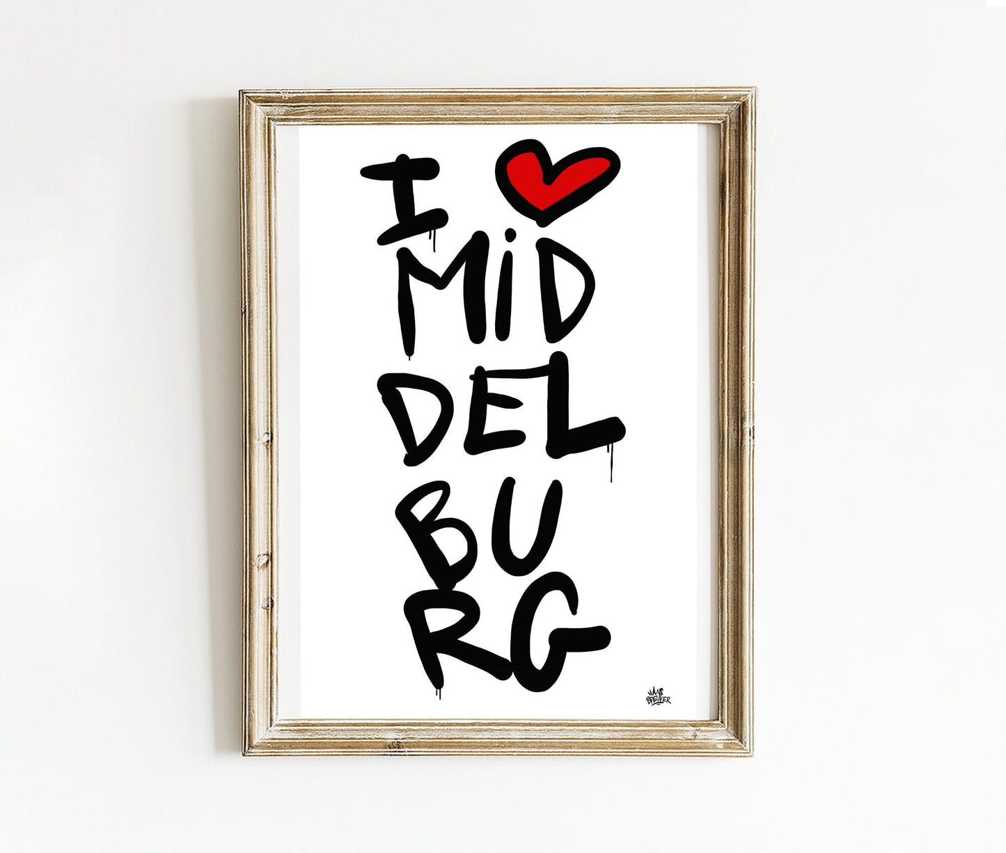 Poster Middelburg - Hans Breuker
