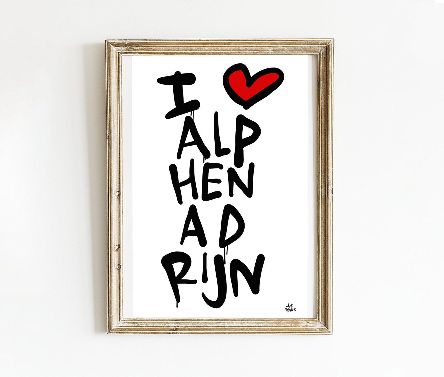 Poster Alphen aan den Rijn - Hans Breuker