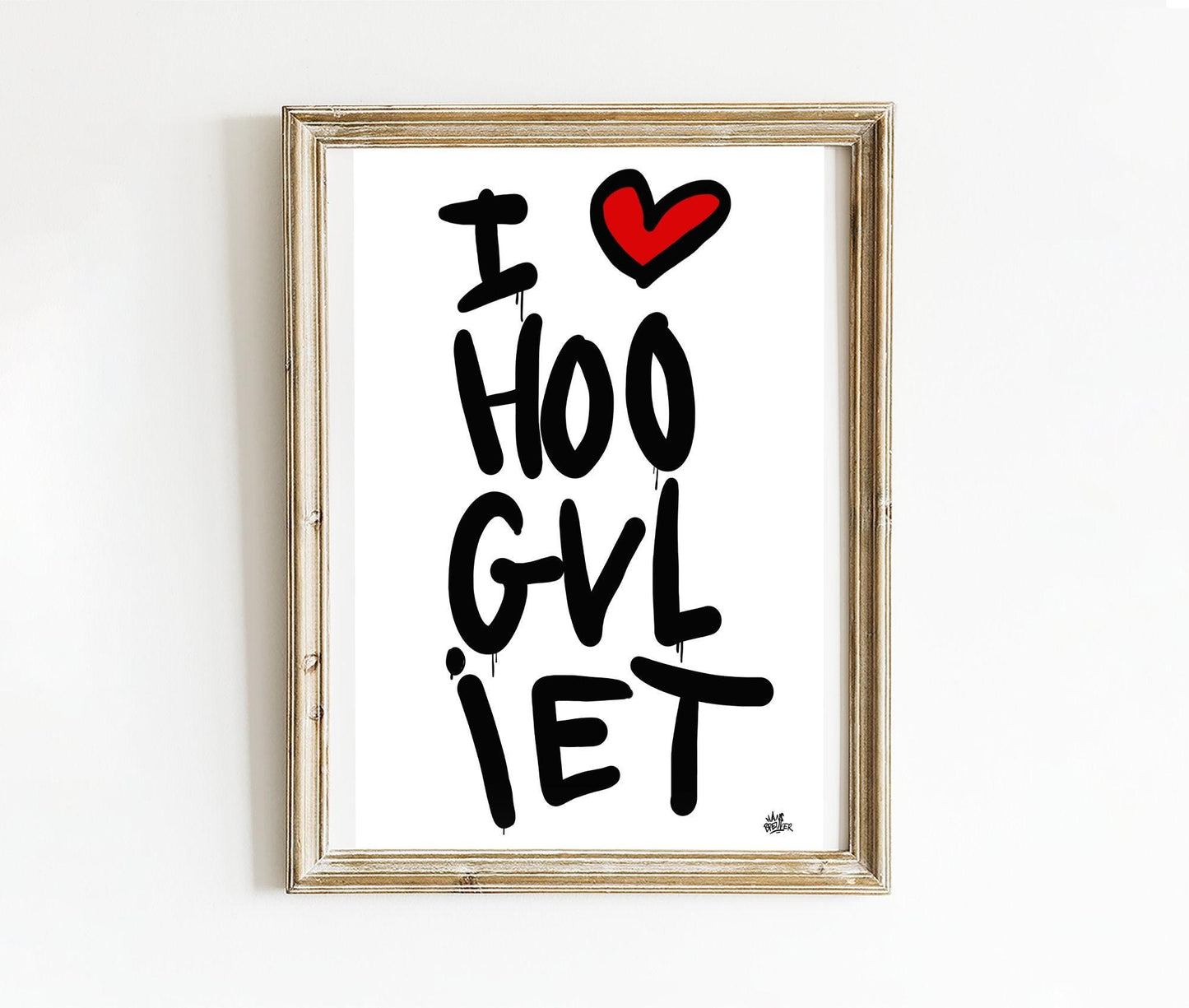 Poster Hoogvliet - Hans Breuker