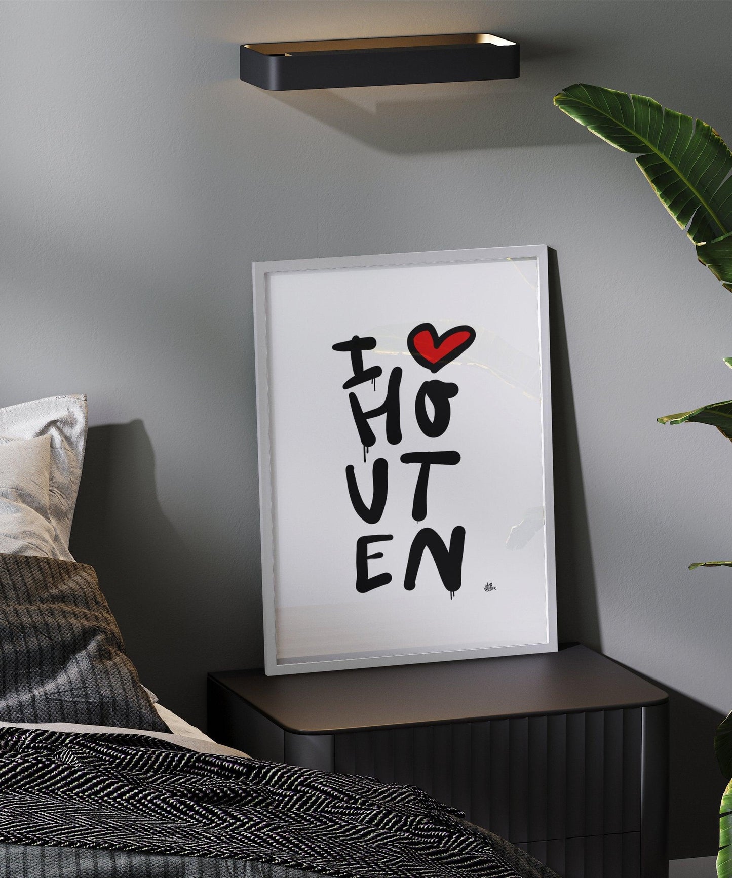 Poster Houten - Hans Breuker