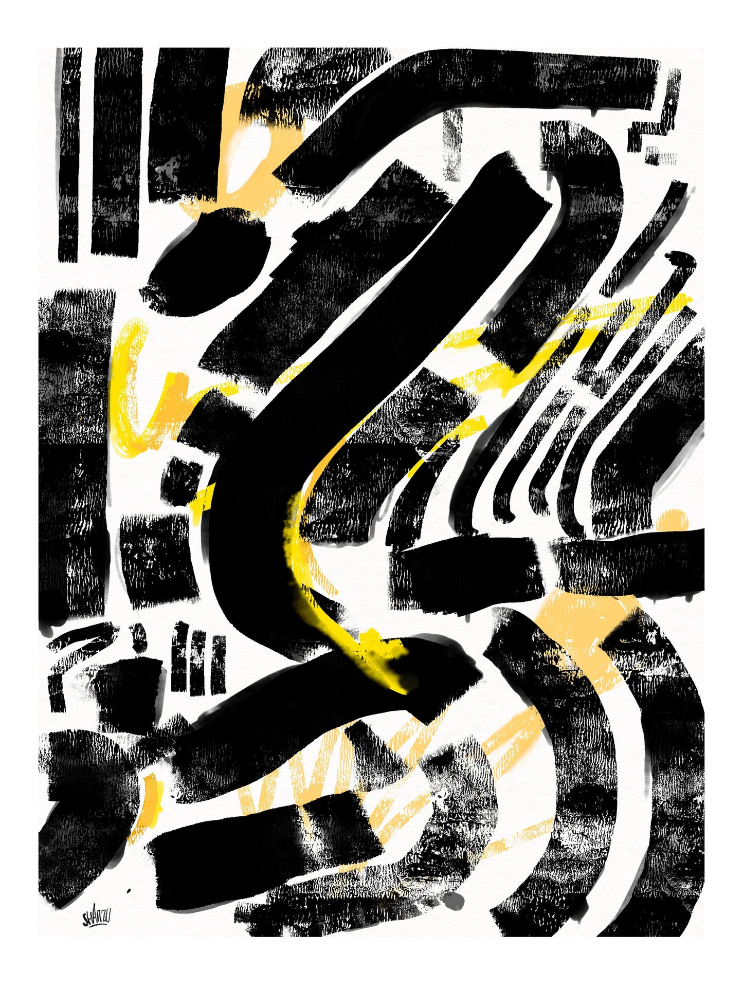 Black and yellow - Hans Breuker
