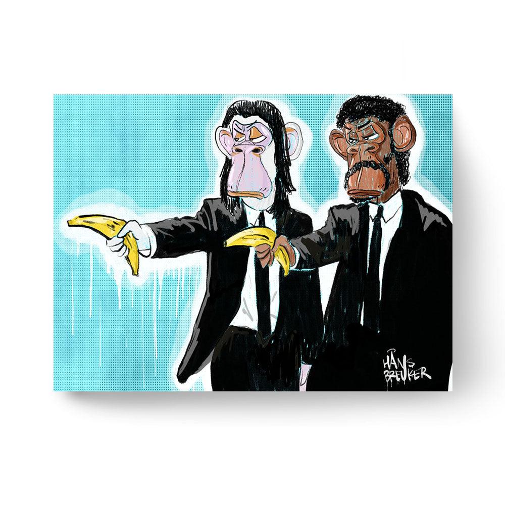 Bored Ape Banksy Pulp Fiction mash up - Hans Breuker