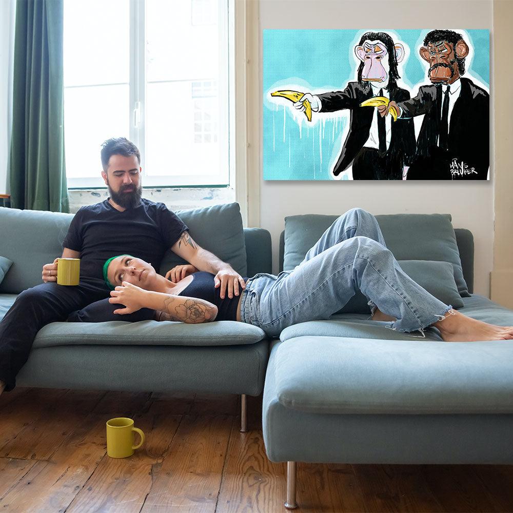 Bored Ape Banksy Pulp Fiction mash up - Hans Breuker