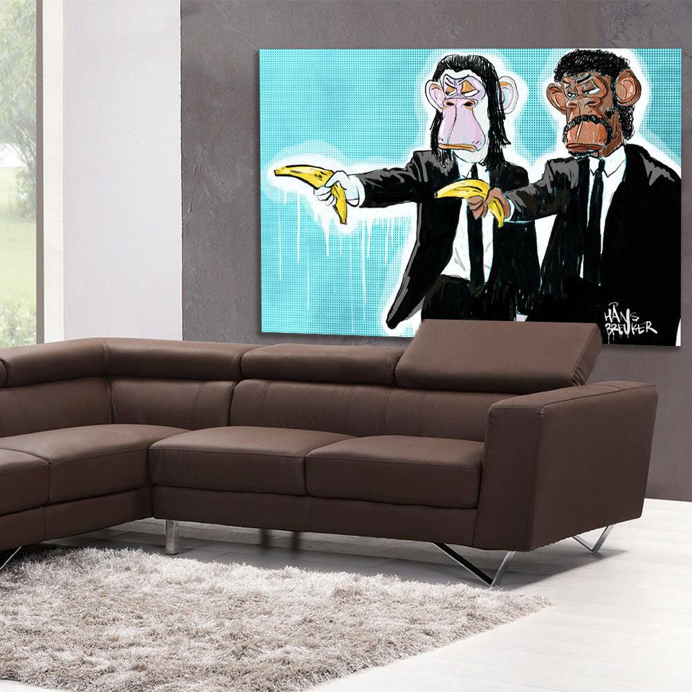 Bored Ape Banksy Pulp Fiction mash up - Hans Breuker