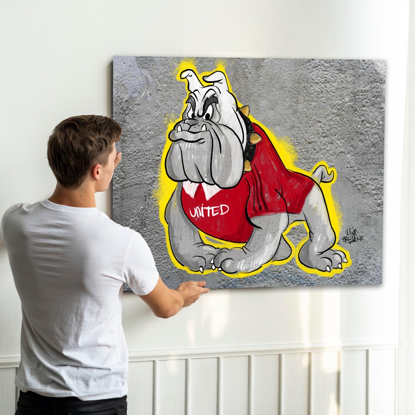 Manchester United bulldog - Hans Breuker