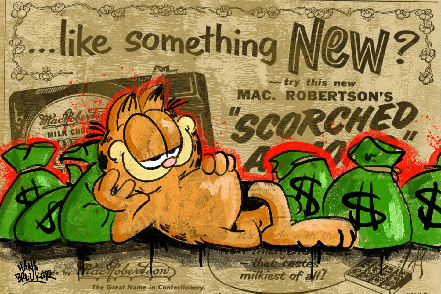 Chill cash cat - Hans Breuker