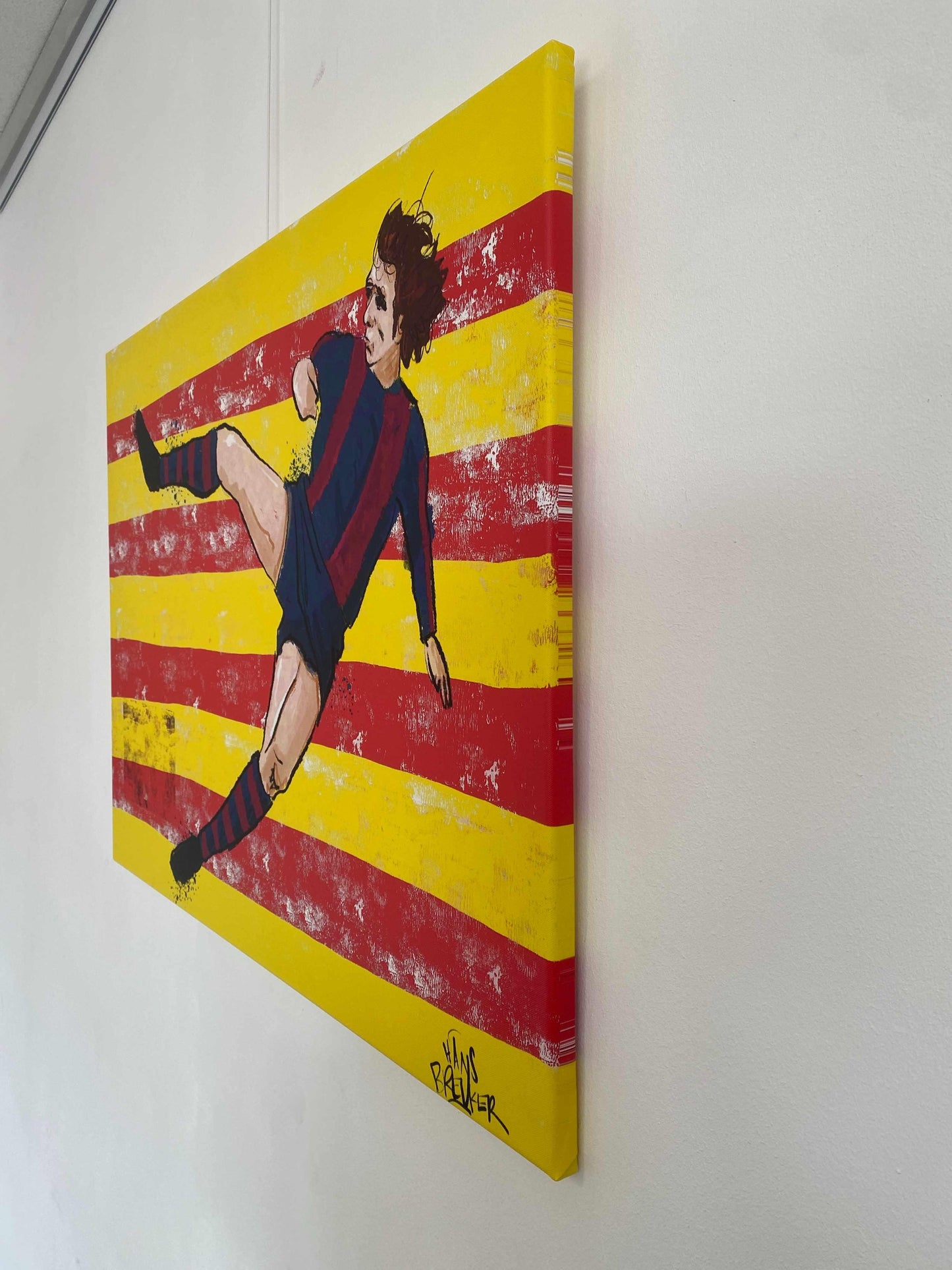 Johan Cruiff, un momento dado SALE 80 x 60 cm. - Hans Breuker
