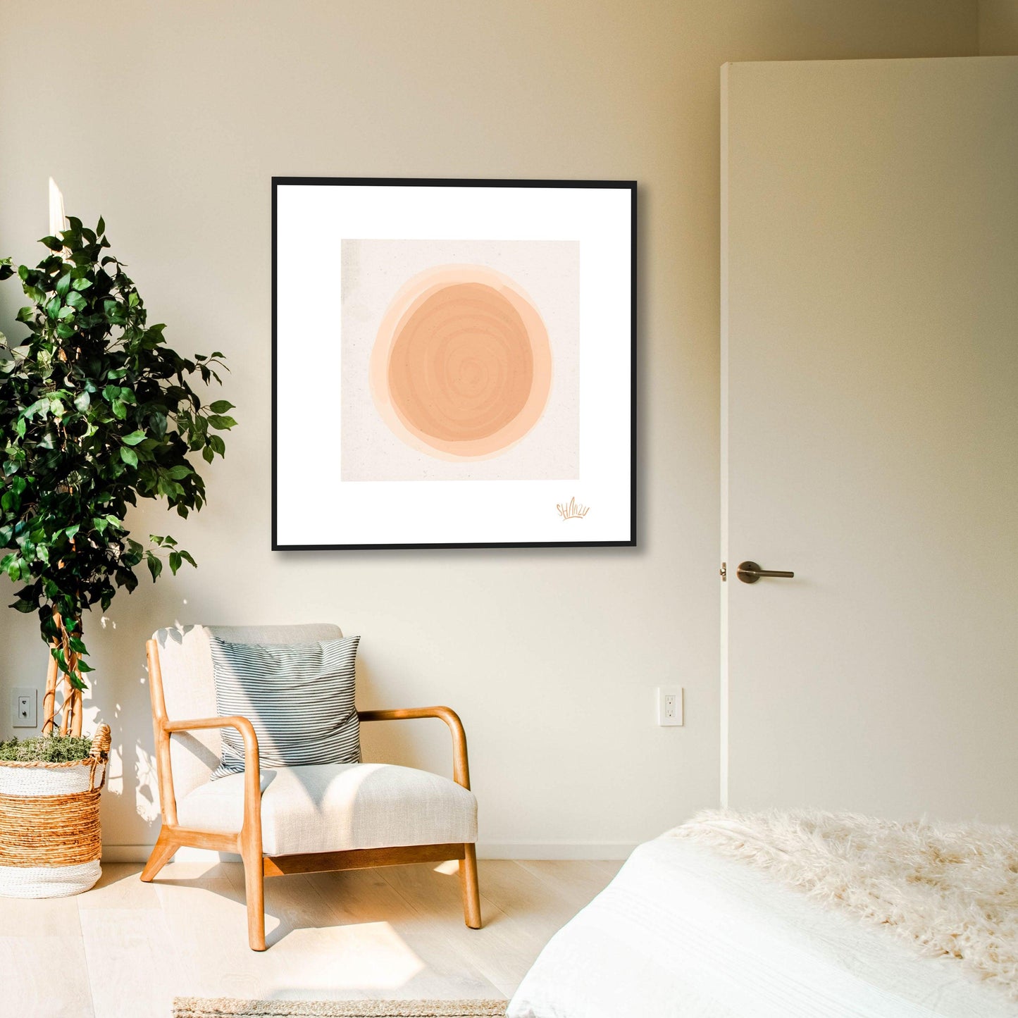 Deep peach center - Hans Breuker