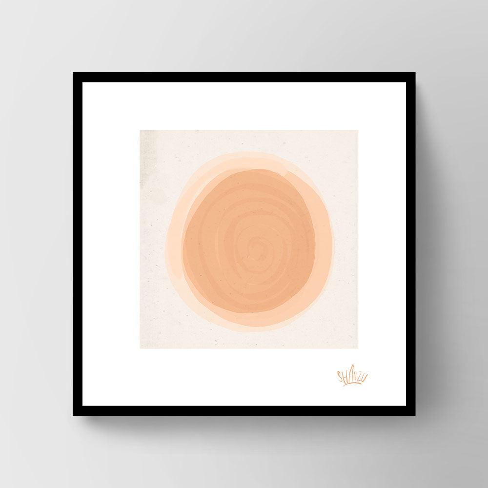 Deep peach center - Hans Breuker