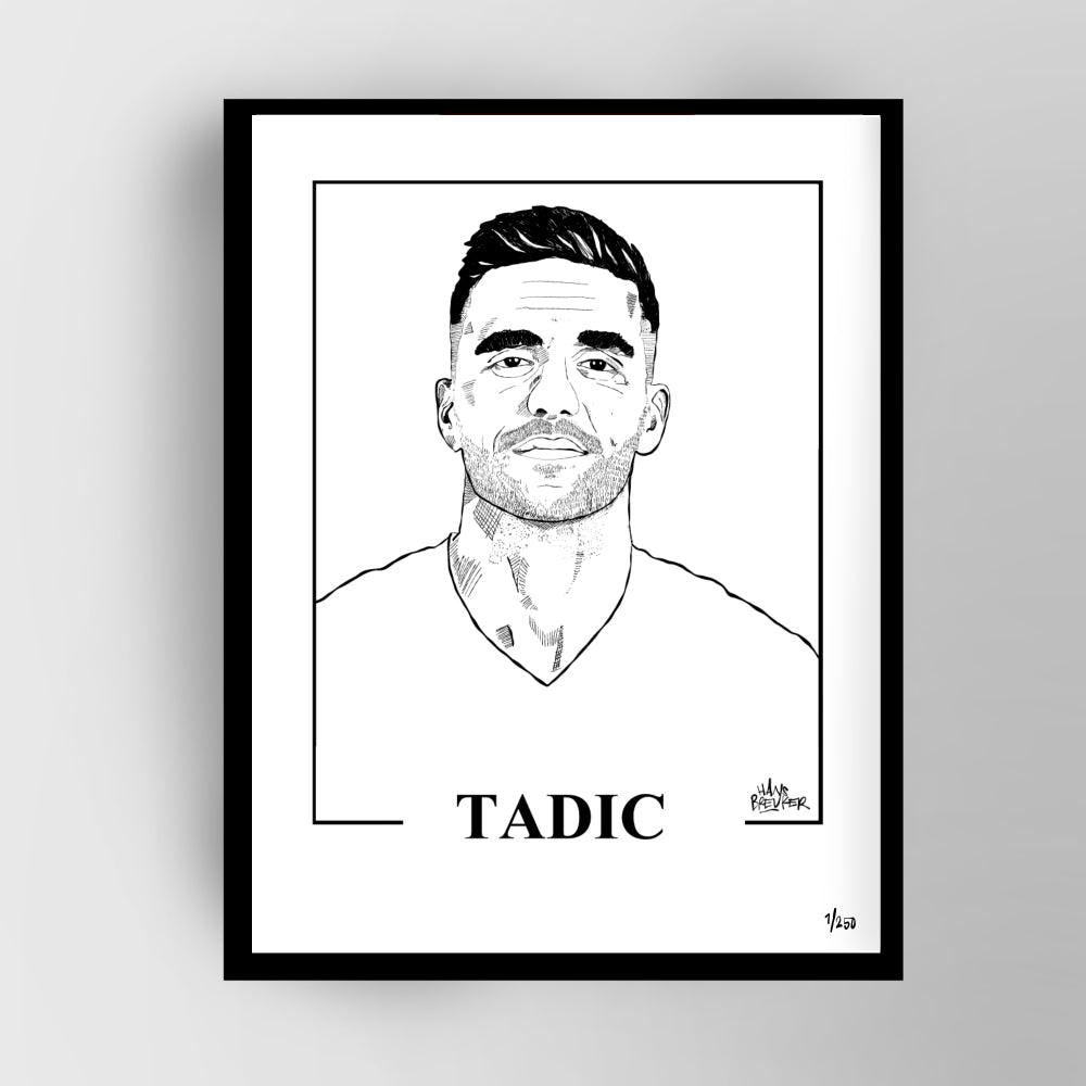 Dusan Tadic gelimiteerd portret - Hans Breuker