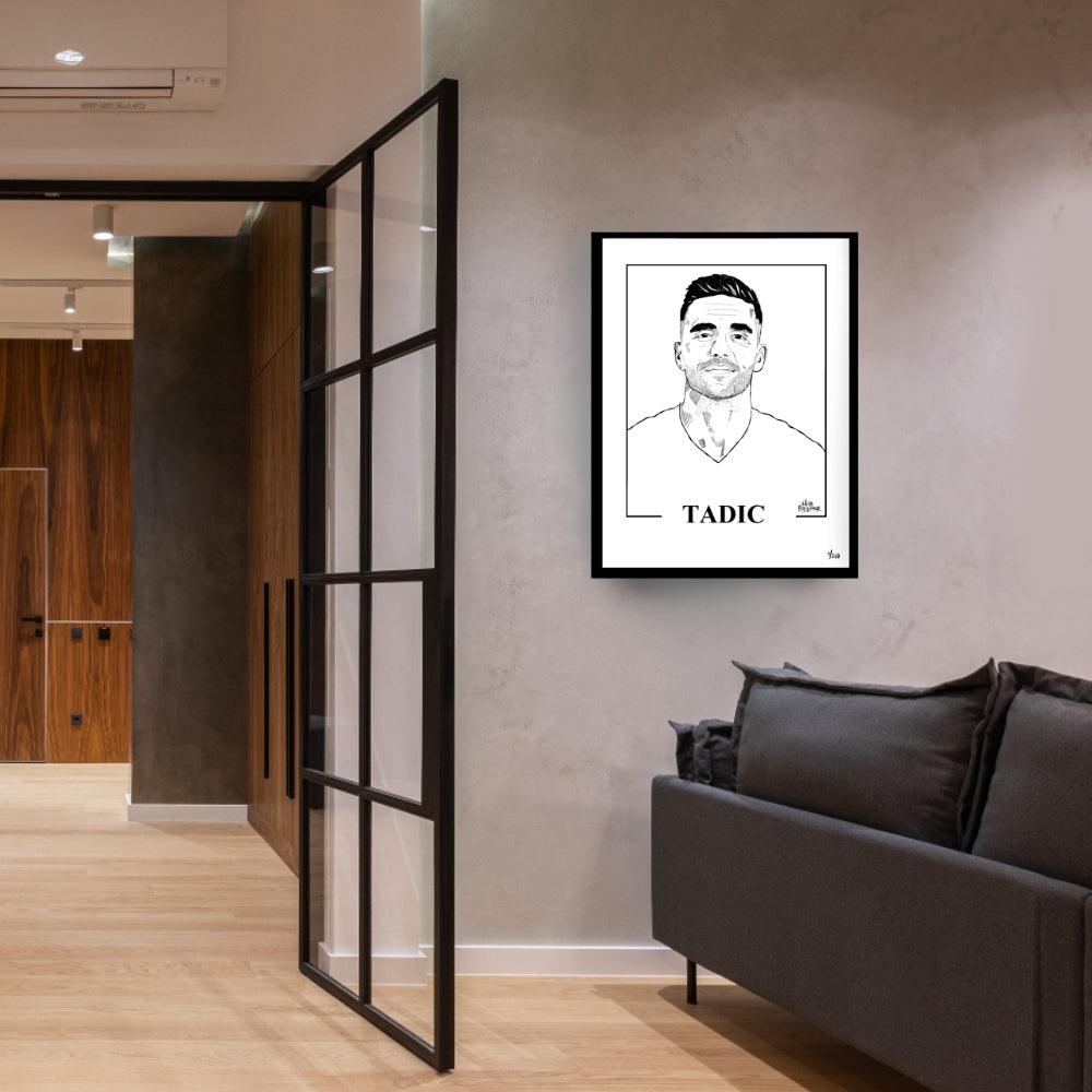 Dusan Tadic gelimiteerd portret - Hans Breuker