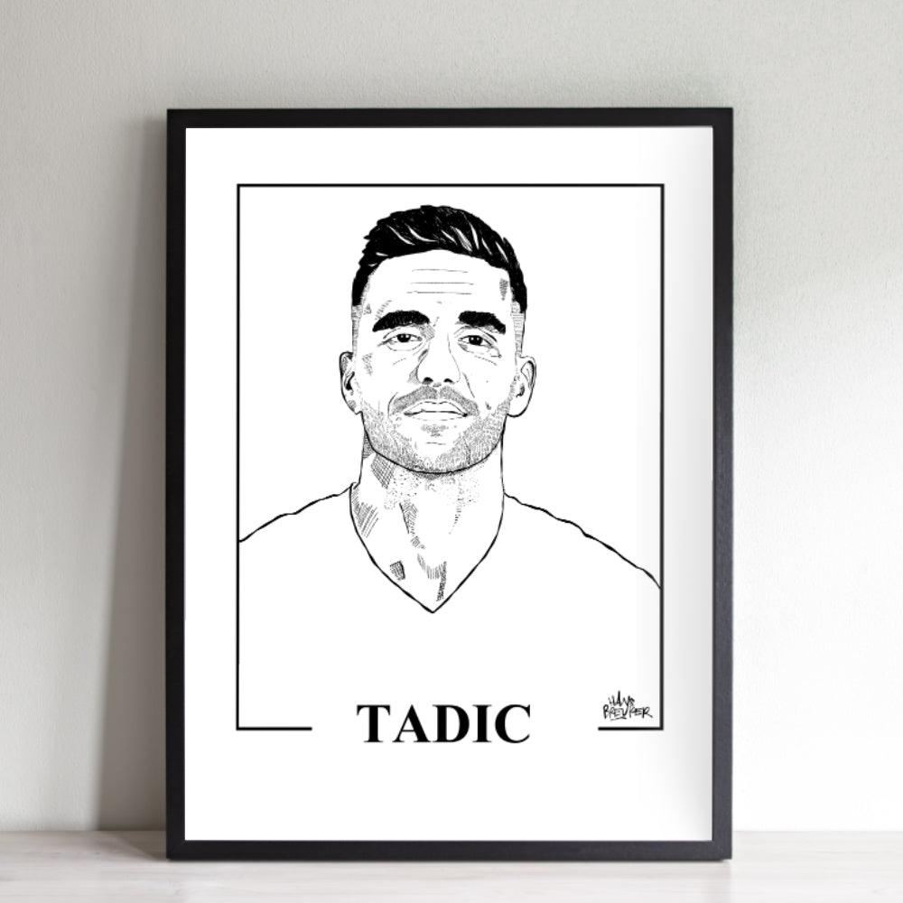 Dusan Tadic gelimiteerd portret - Hans Breuker