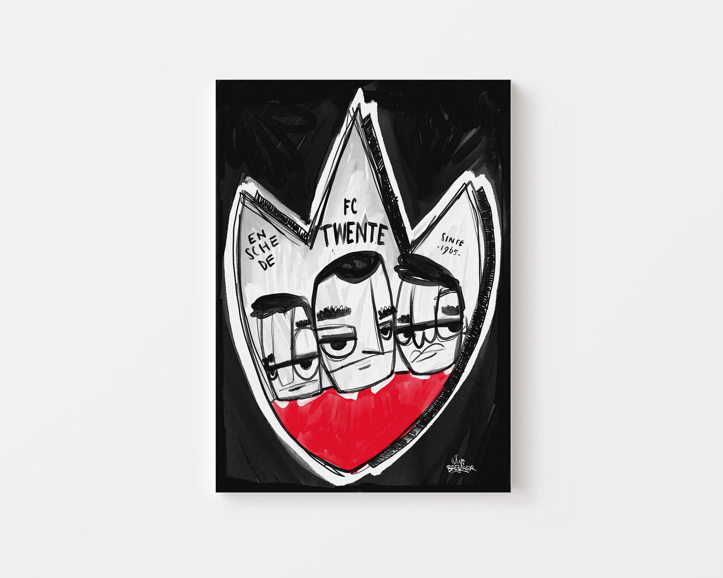 FC Twente poster cadeau - Hans Breuker