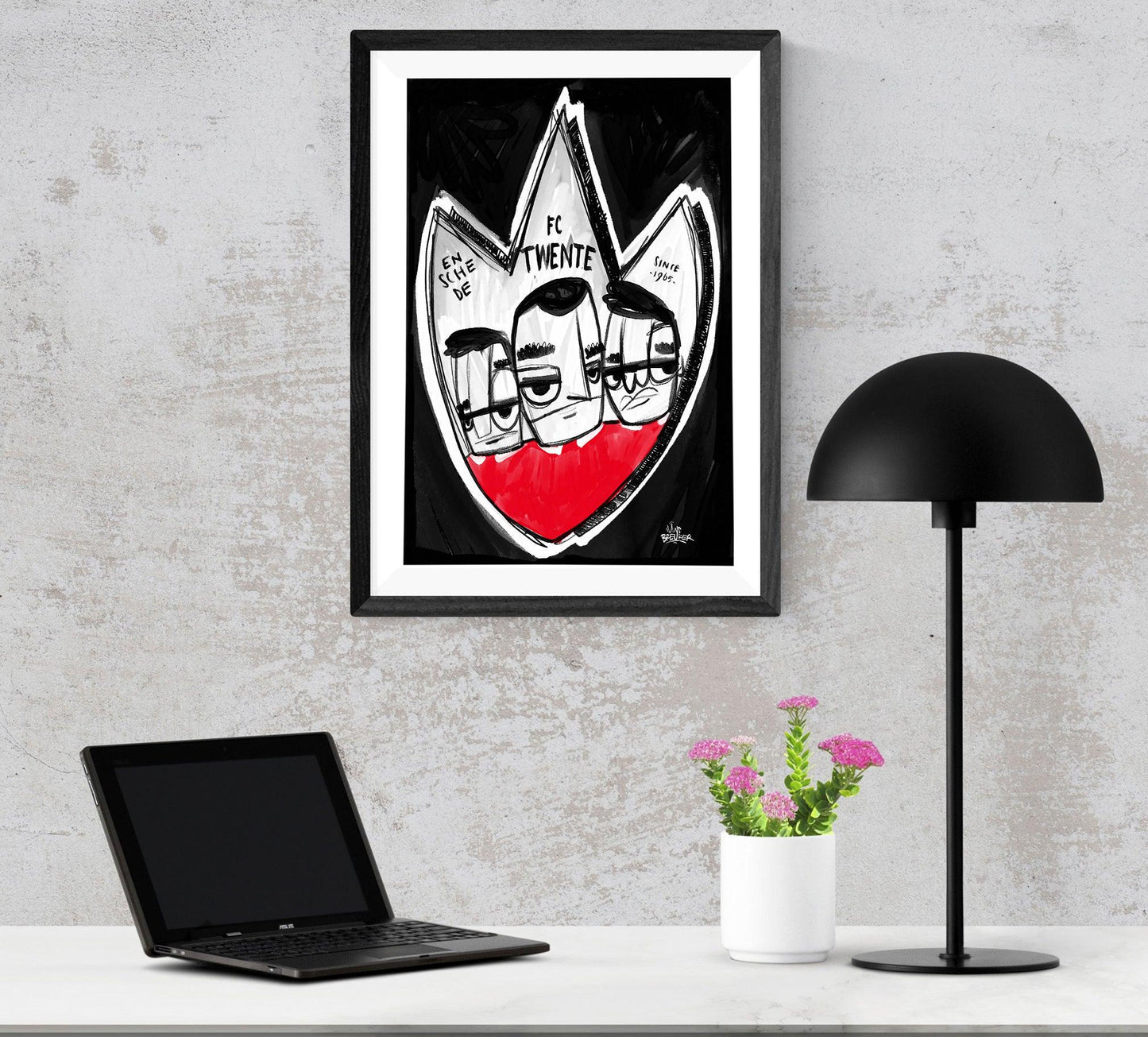 FC Twente poster cadeau - Hans Breuker