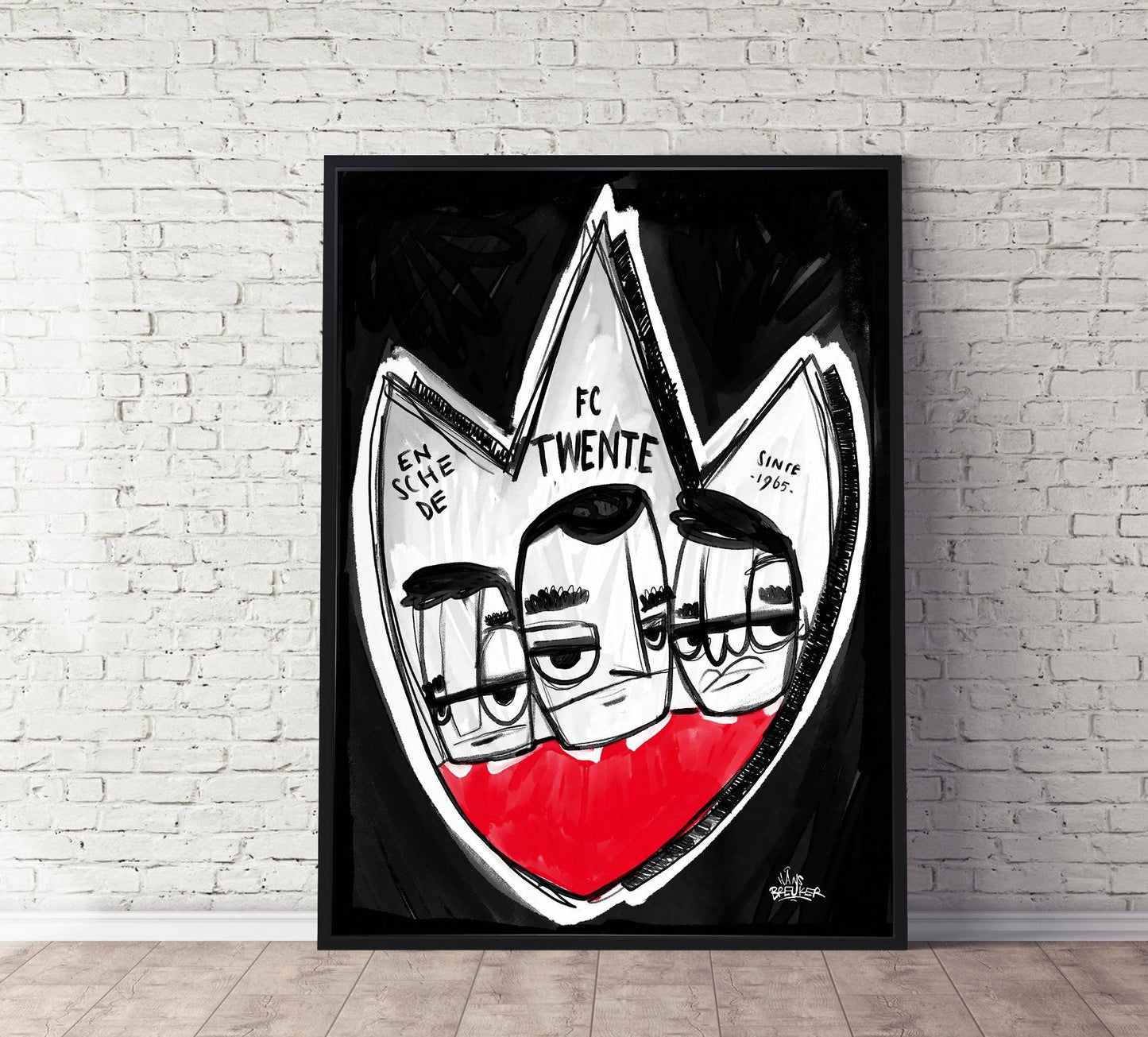 FC Twente poster cadeau - Hans Breuker